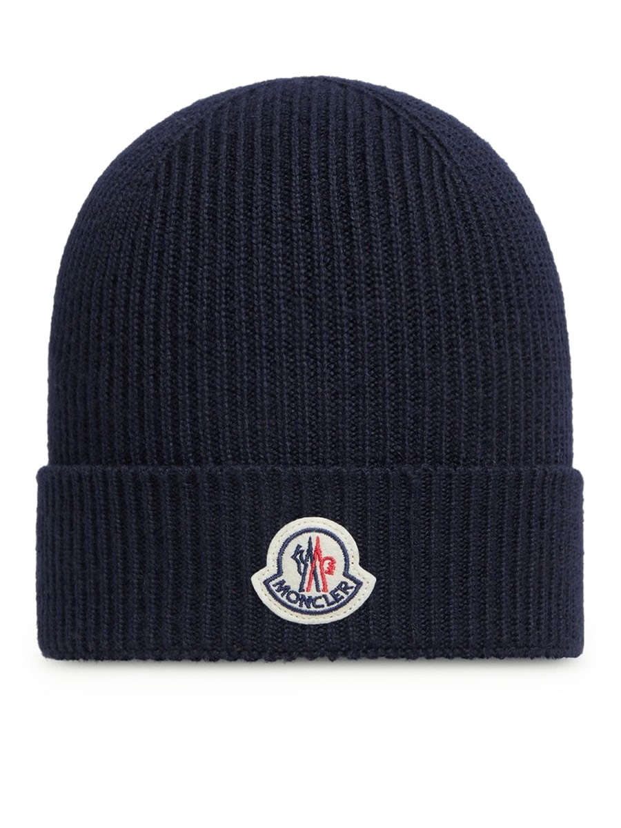 Moncler MONCLER LOGO WOOL HAT