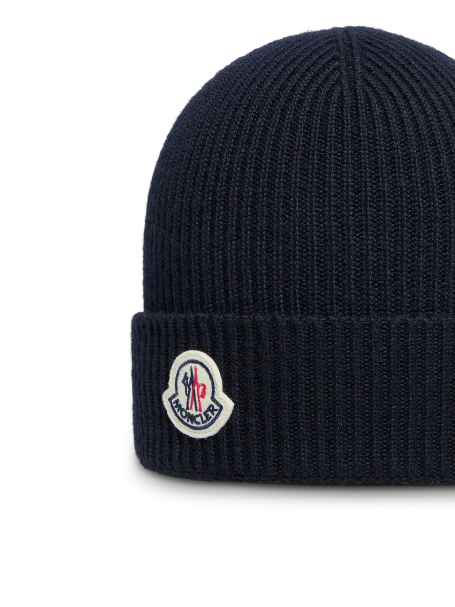 Moncler MONCLER LOGO WOOL HAT, view 3
