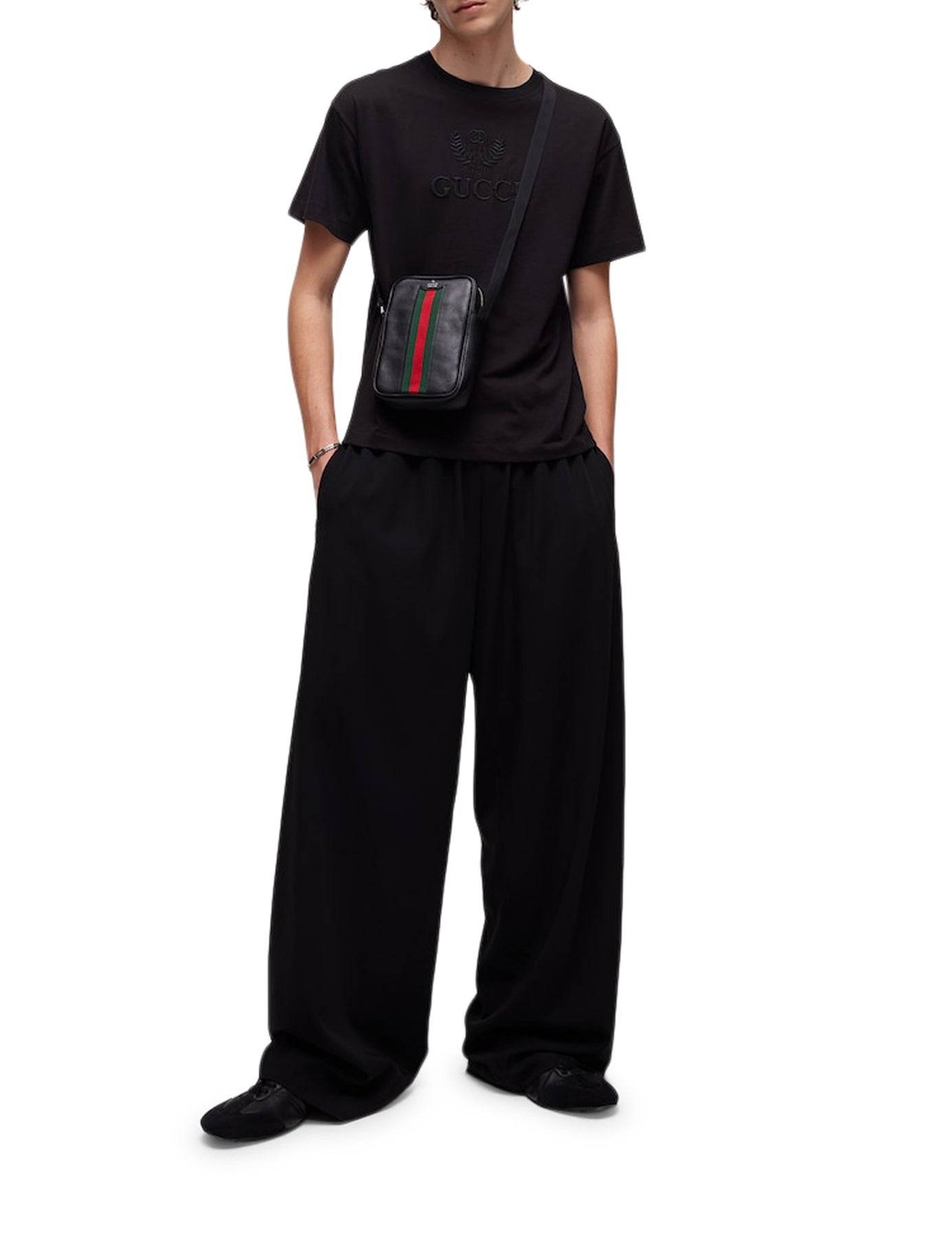 Gucci COTTON JERSEY T-SHIRT WITH EMBROIDERY, view 2