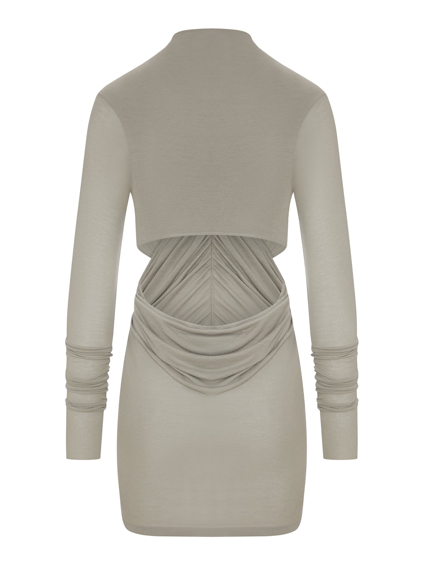 Rick Owens LONG DRAPED VISCOSE T-SHIRT WITH LONG SLEEVES