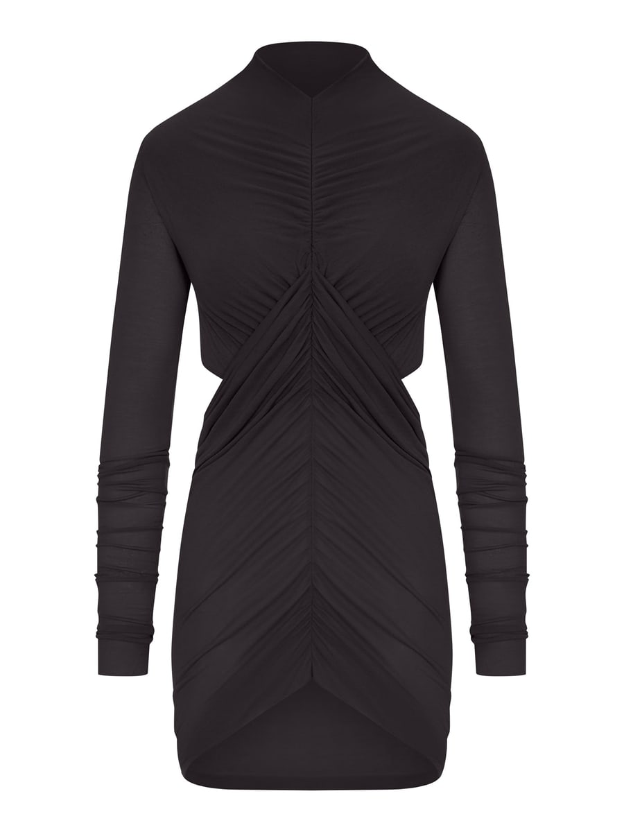 Rick Owens LONG DRAPED VISCOSE T-SHIRT WITH LONG SLEEVES
