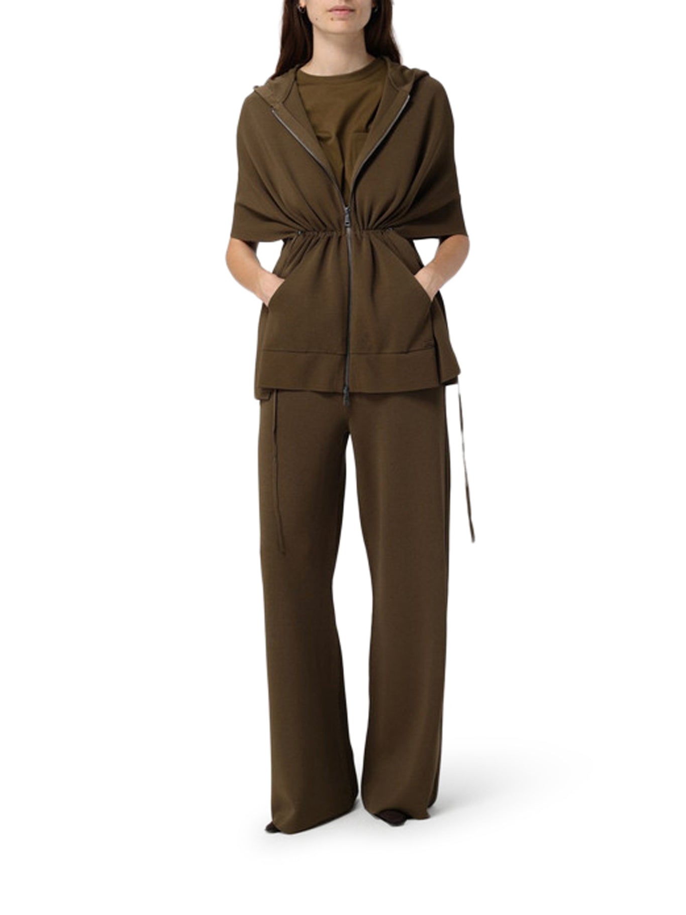 Max Mara WIDE VISCOSE CREPE CARDIGAN, view 2