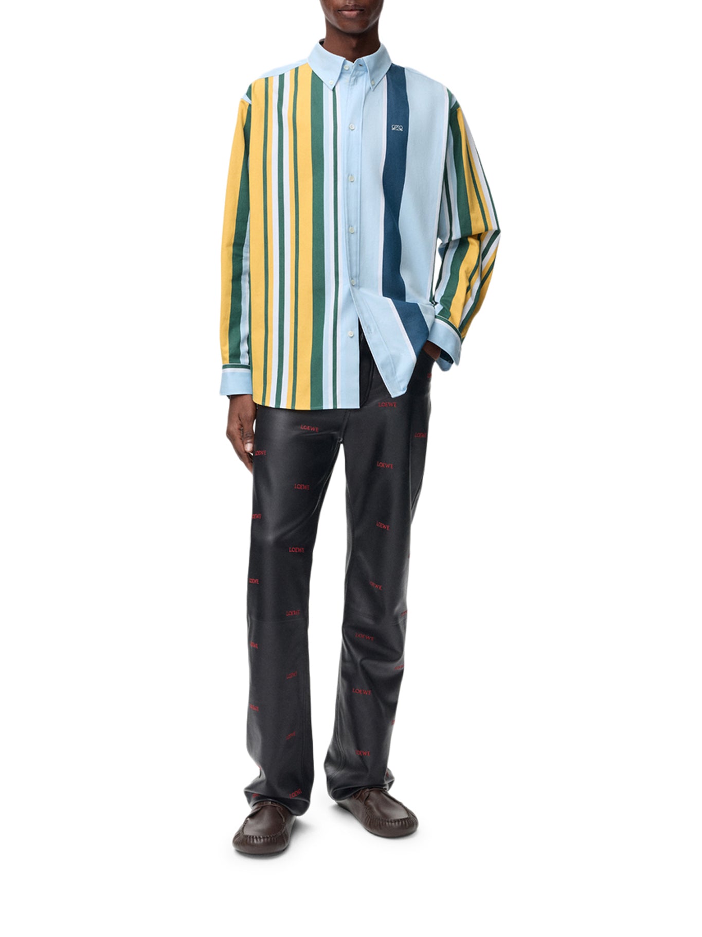 Loewe MID-WEIGHT STRIPED COTTON TWILL SHIRT, view 2