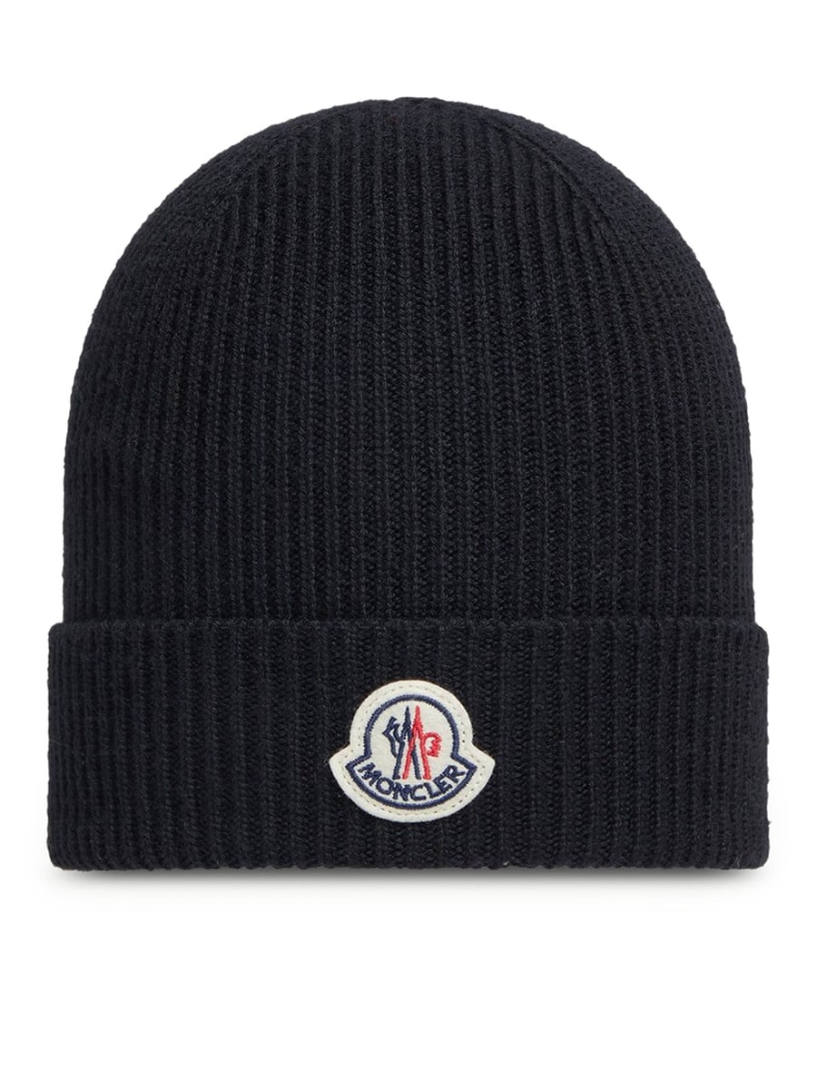 Moncler MONCLER LOGO WOOL HAT