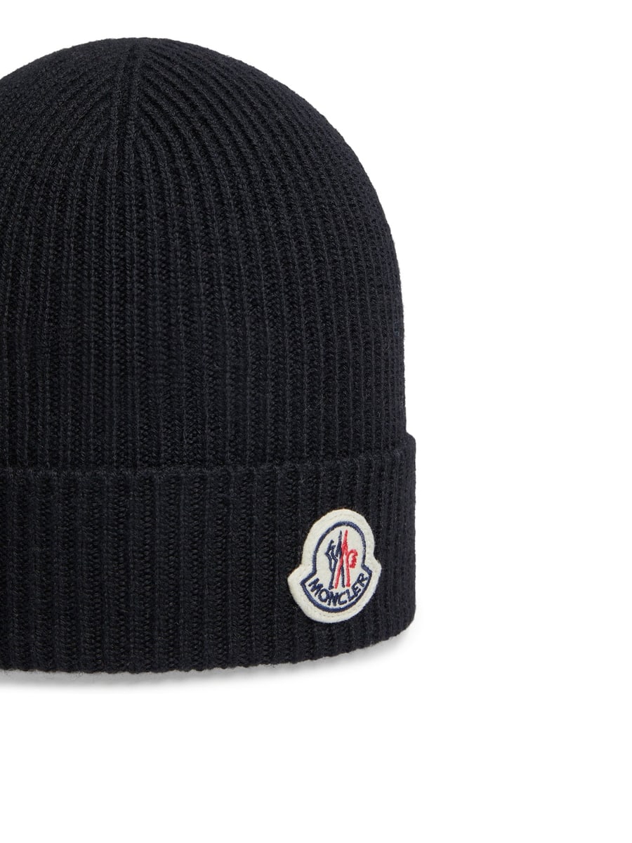 Moncler MONCLER LOGO WOOL HAT, view 3