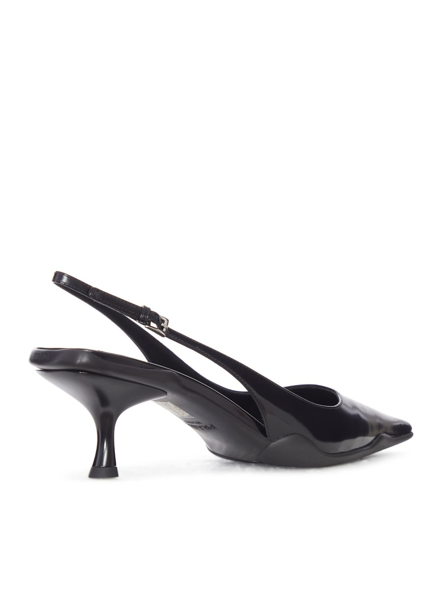 Prada SLINGBACK PUMP IN SMOOTH LEATHER, view 3