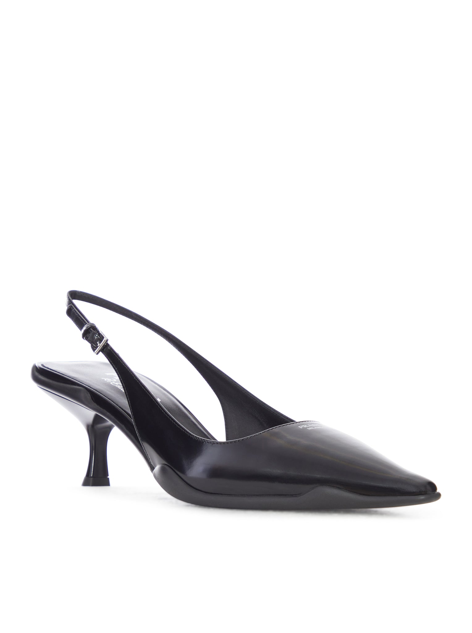 Prada SLINGBACK PUMP IN SMOOTH LEATHER, view 2