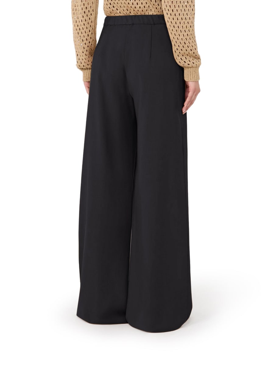 Max Mara Studio LIGHTWEIGHT WOOL CANVAS TROUSERS, view 4