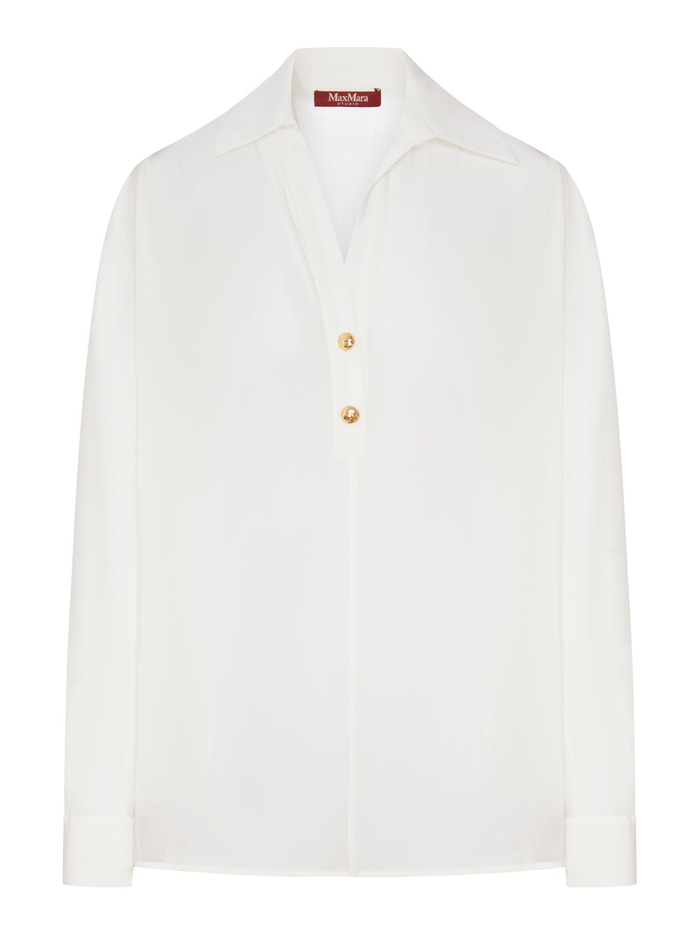 Max Mara Studio CREPE DE CHINE POLO SHIRT