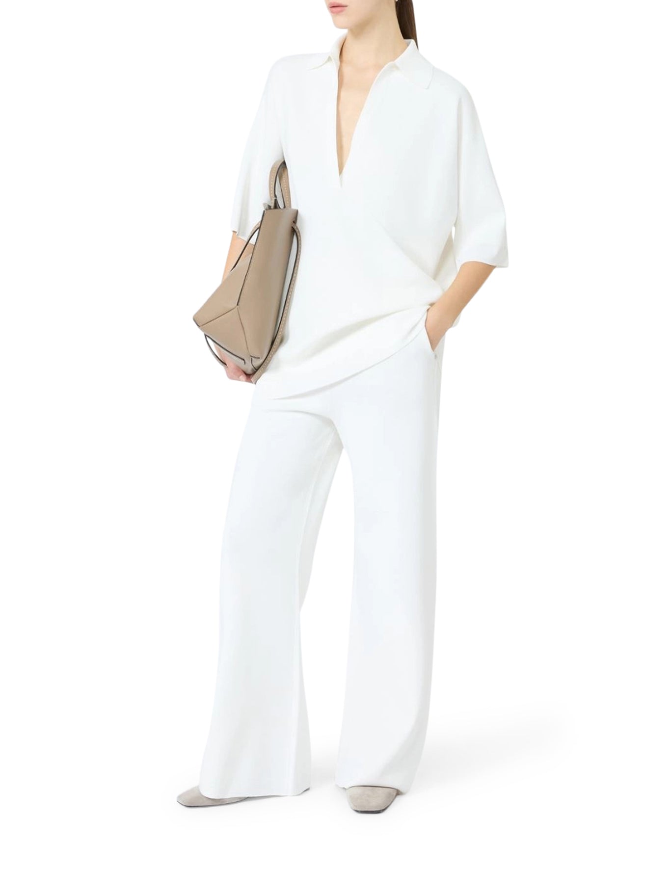Max Mara LONG VISCOSE CREPE SWEATER, view 2