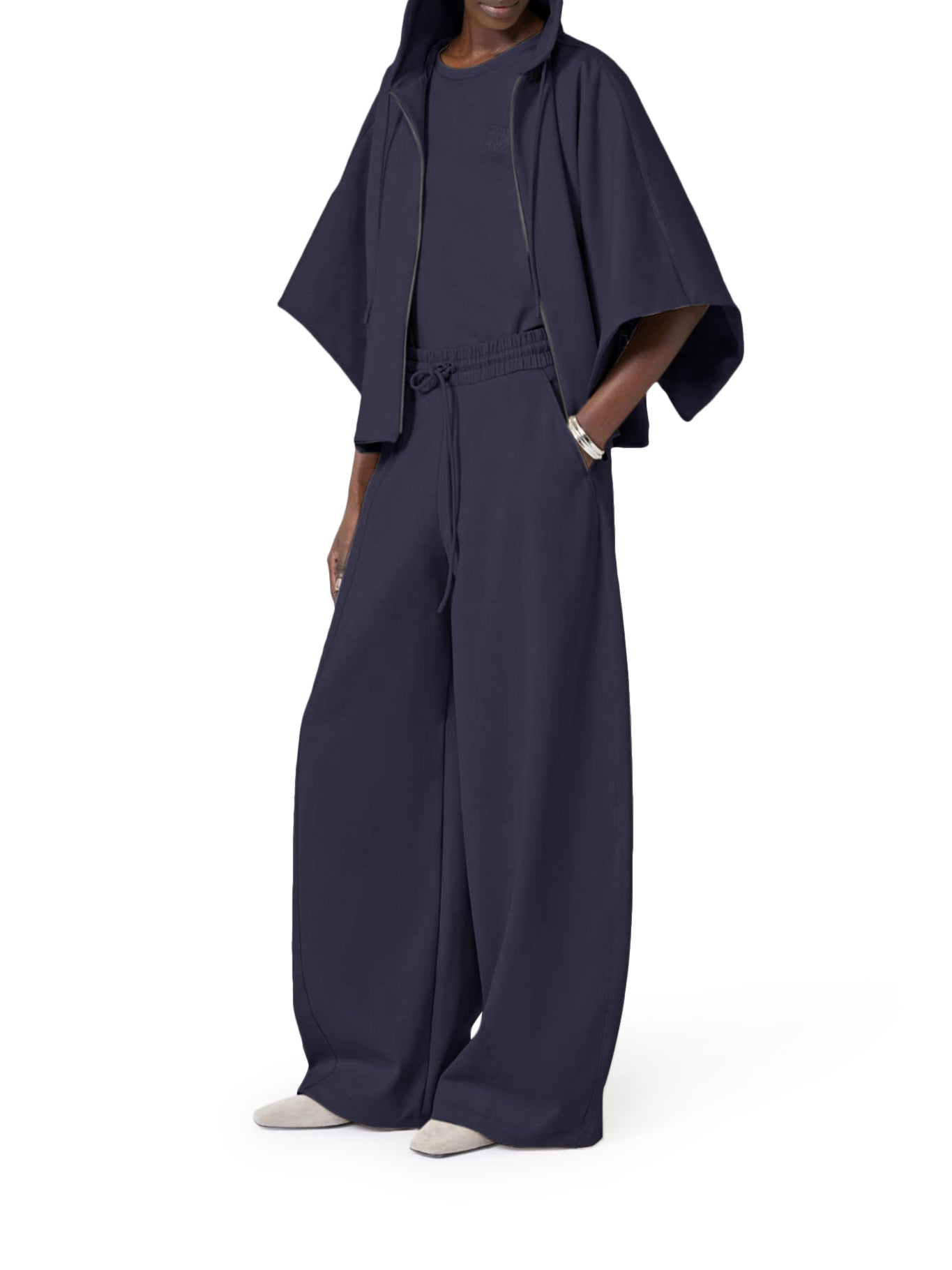Max Mara BOXY SWEATER IN TECHNICAL COTTON JERSEY, view 2