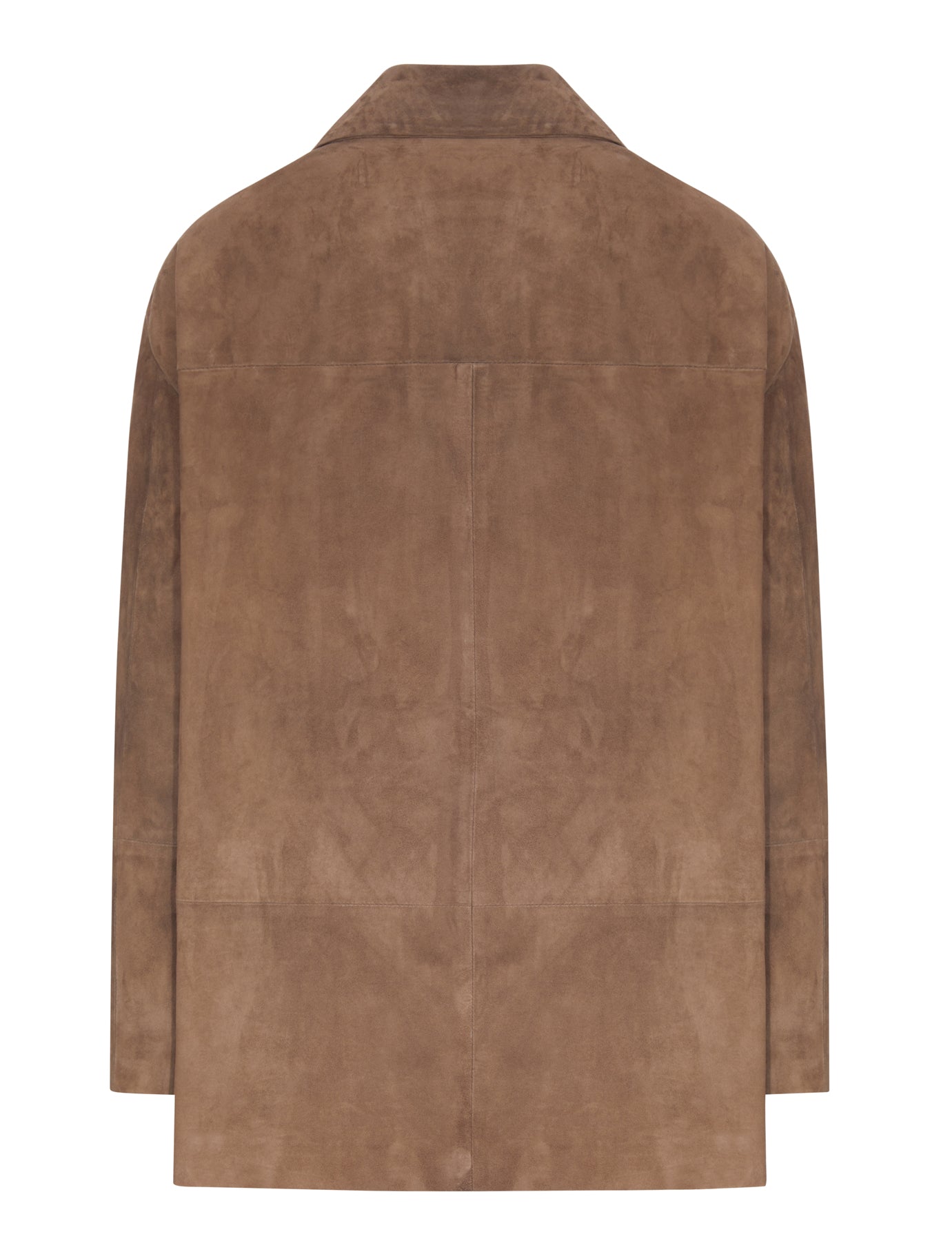 'S Max Mara SUEDE LAMBSKIN OVERSHIRT, view 2
