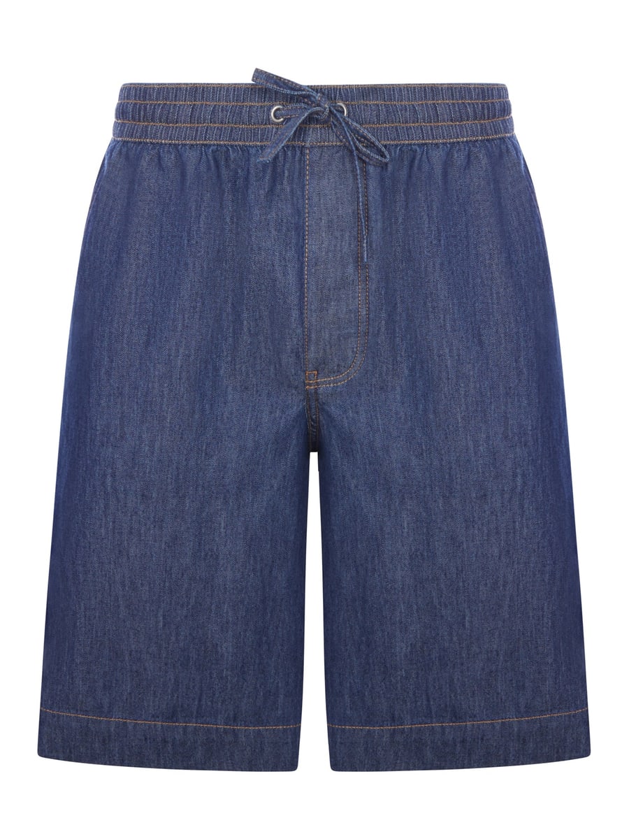 Loewe LIGHTWEIGHT COTTON CHAMBRAY SHORTS