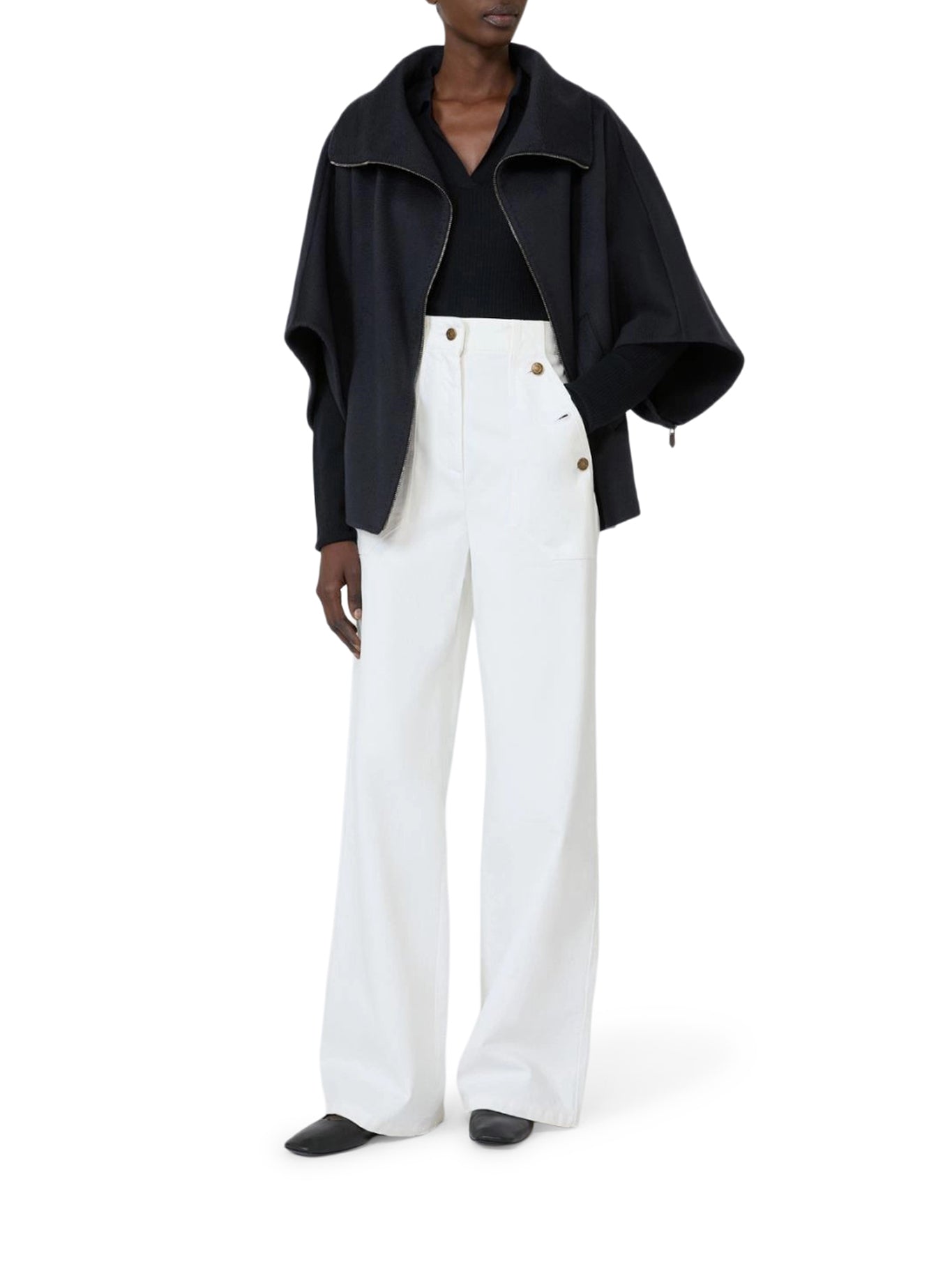 Max Mara CASHMERE AND SILK POLO SWEATER, view 2