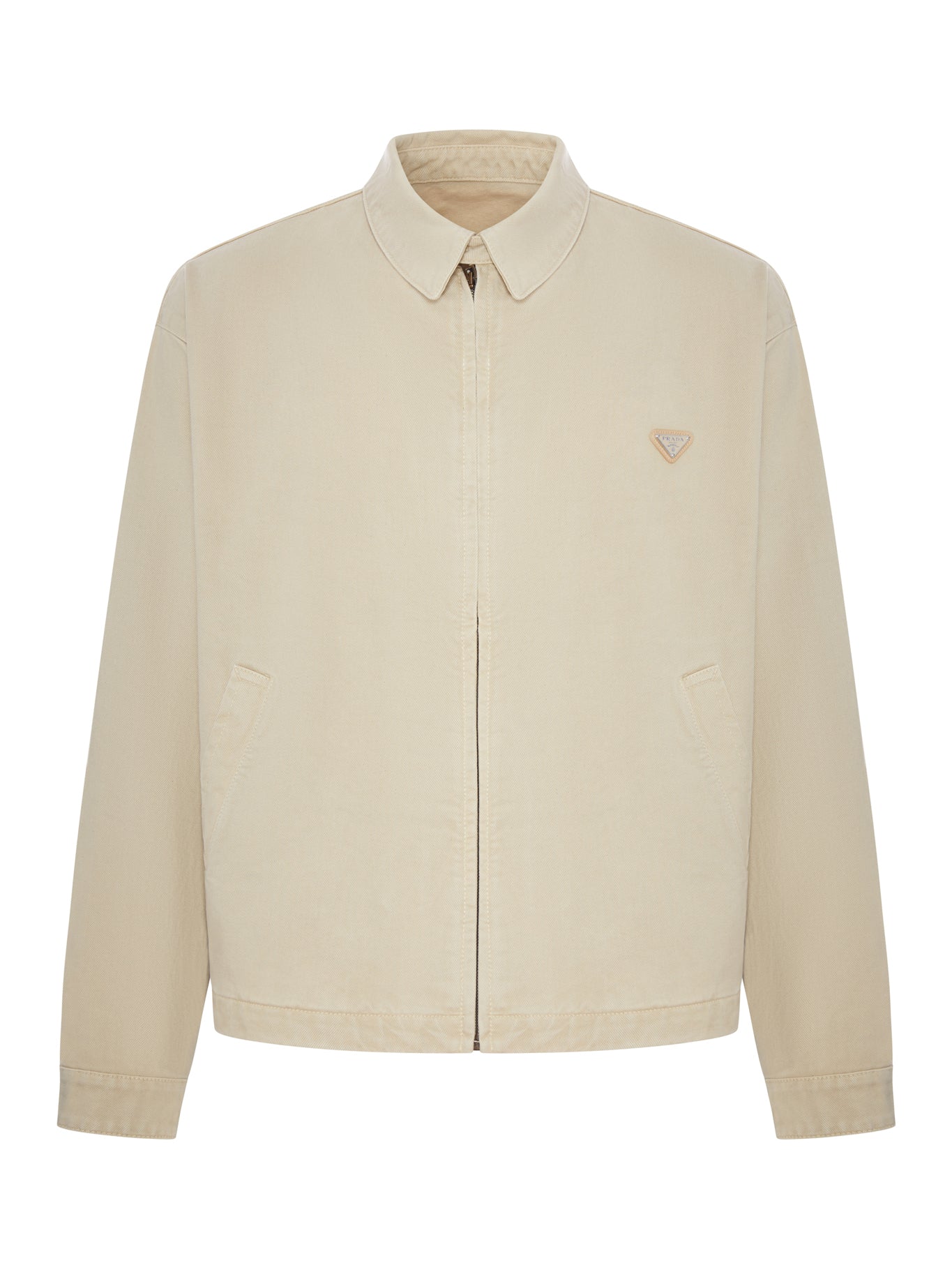 Prada COTTON BLOUSON WITH LOGO
