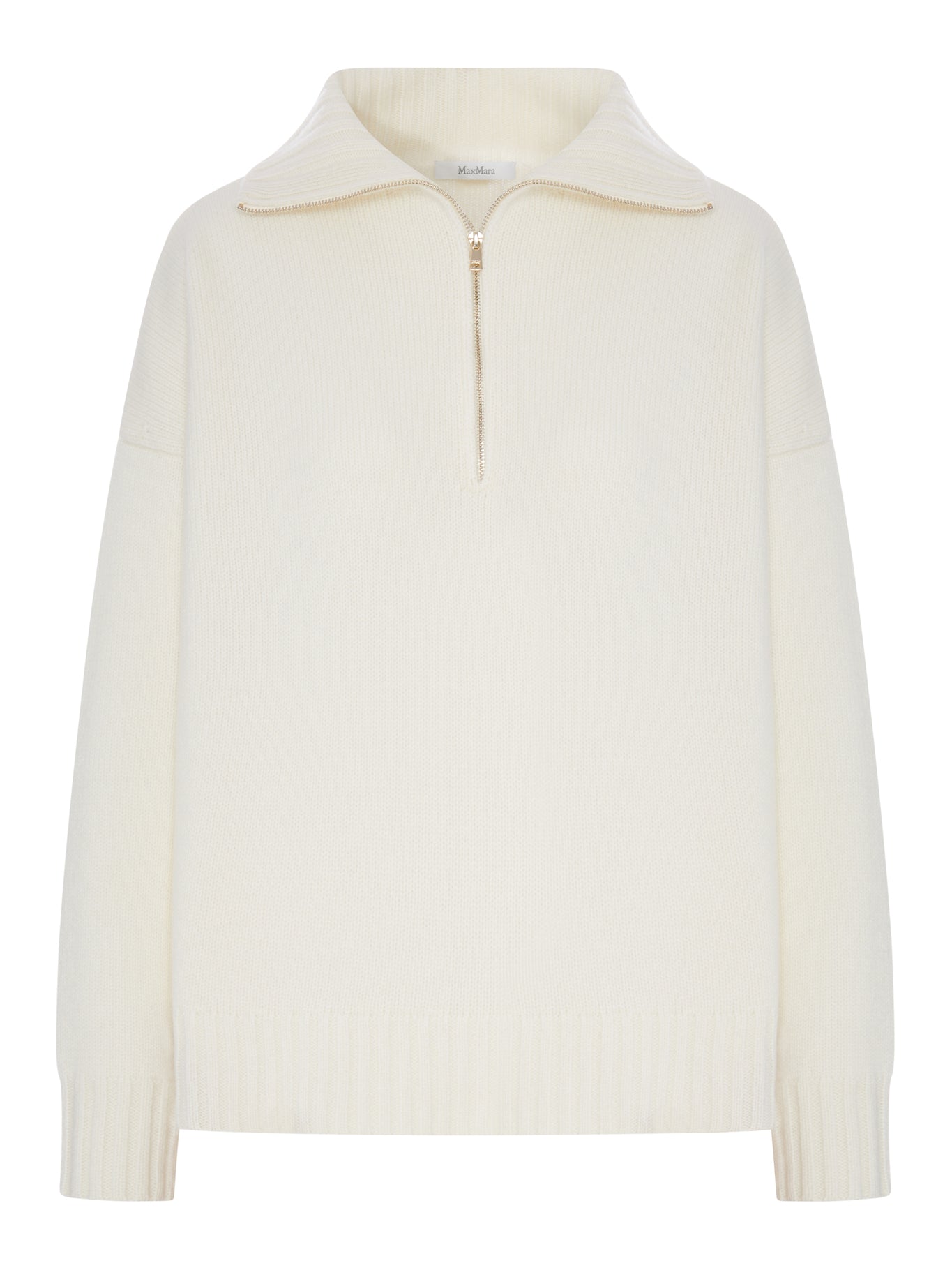 Max Mara OVERSIZED WOOL SWEATER WITH WIDE COLLAR