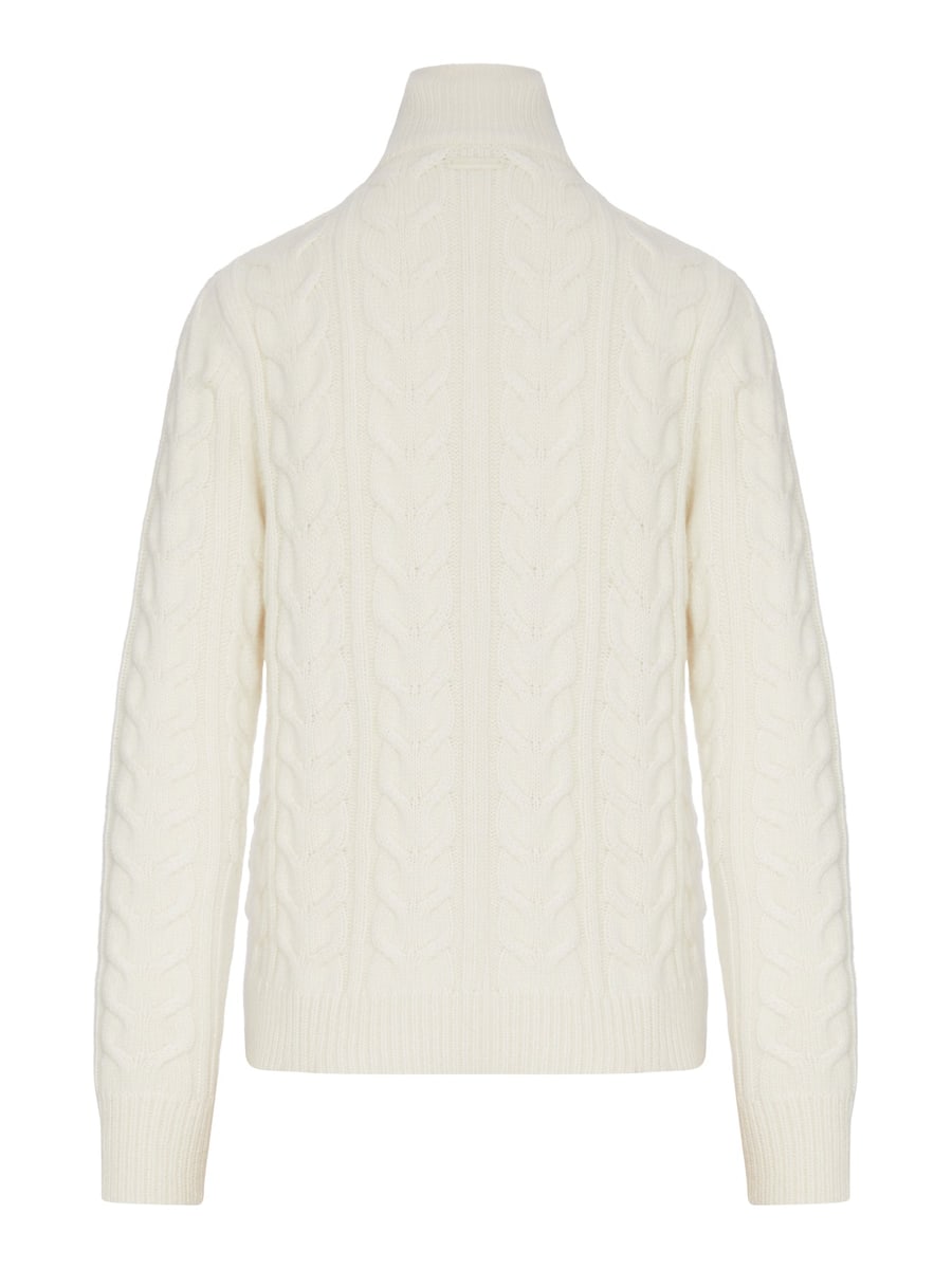 Max Mara WOOL SWEATER WITH CABLE KNIT, view 2