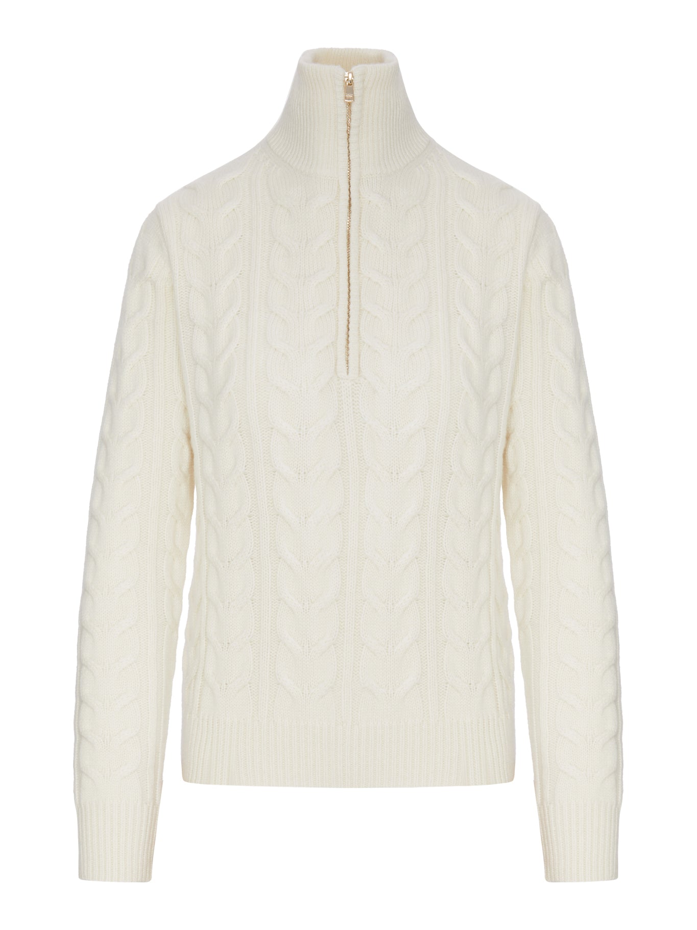 Max Mara WOOL SWEATER WITH CABLE KNIT