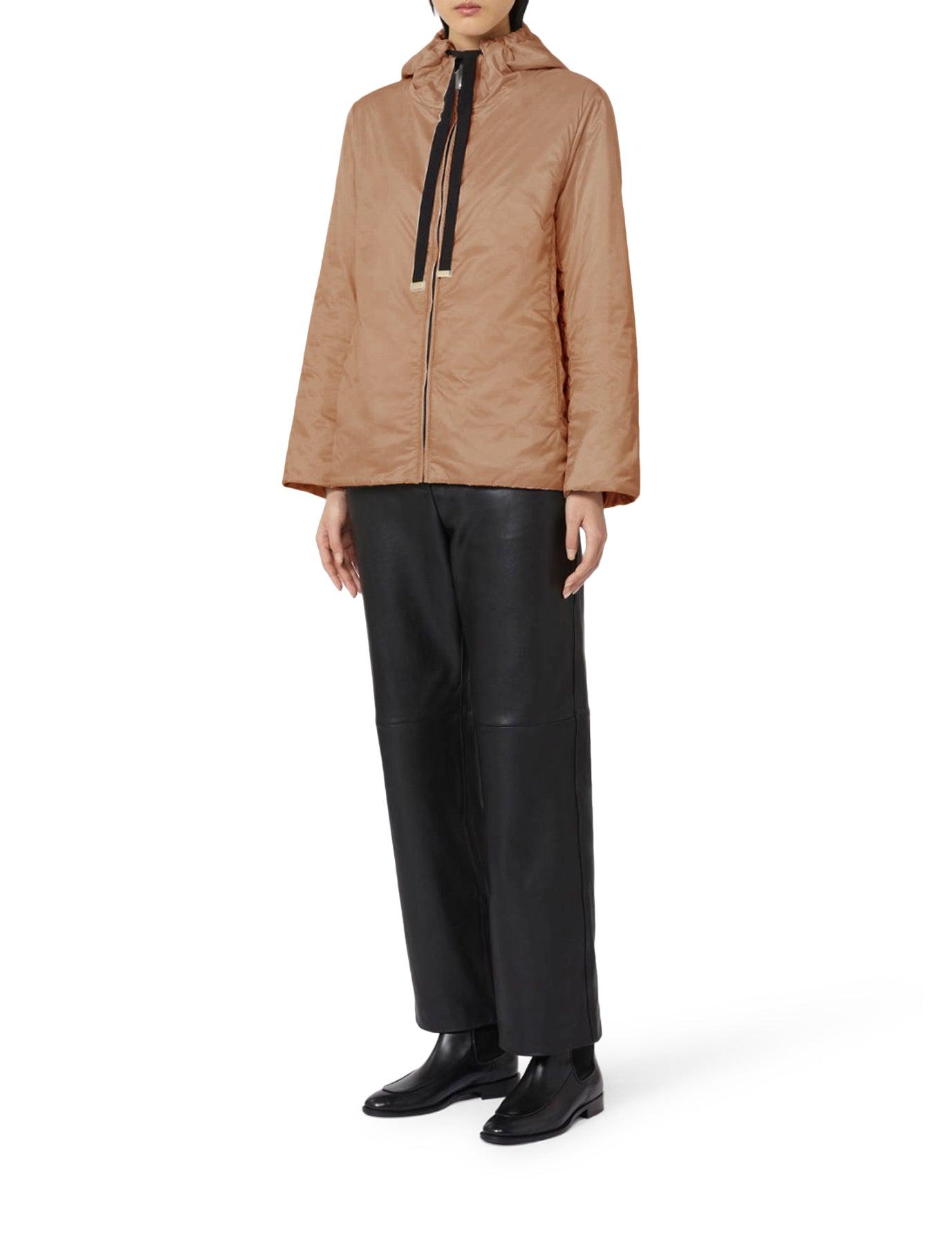 Max Mara The Cube PADDED JACKET WITH HOOD IN WATERPROOF CANVAS, view 2