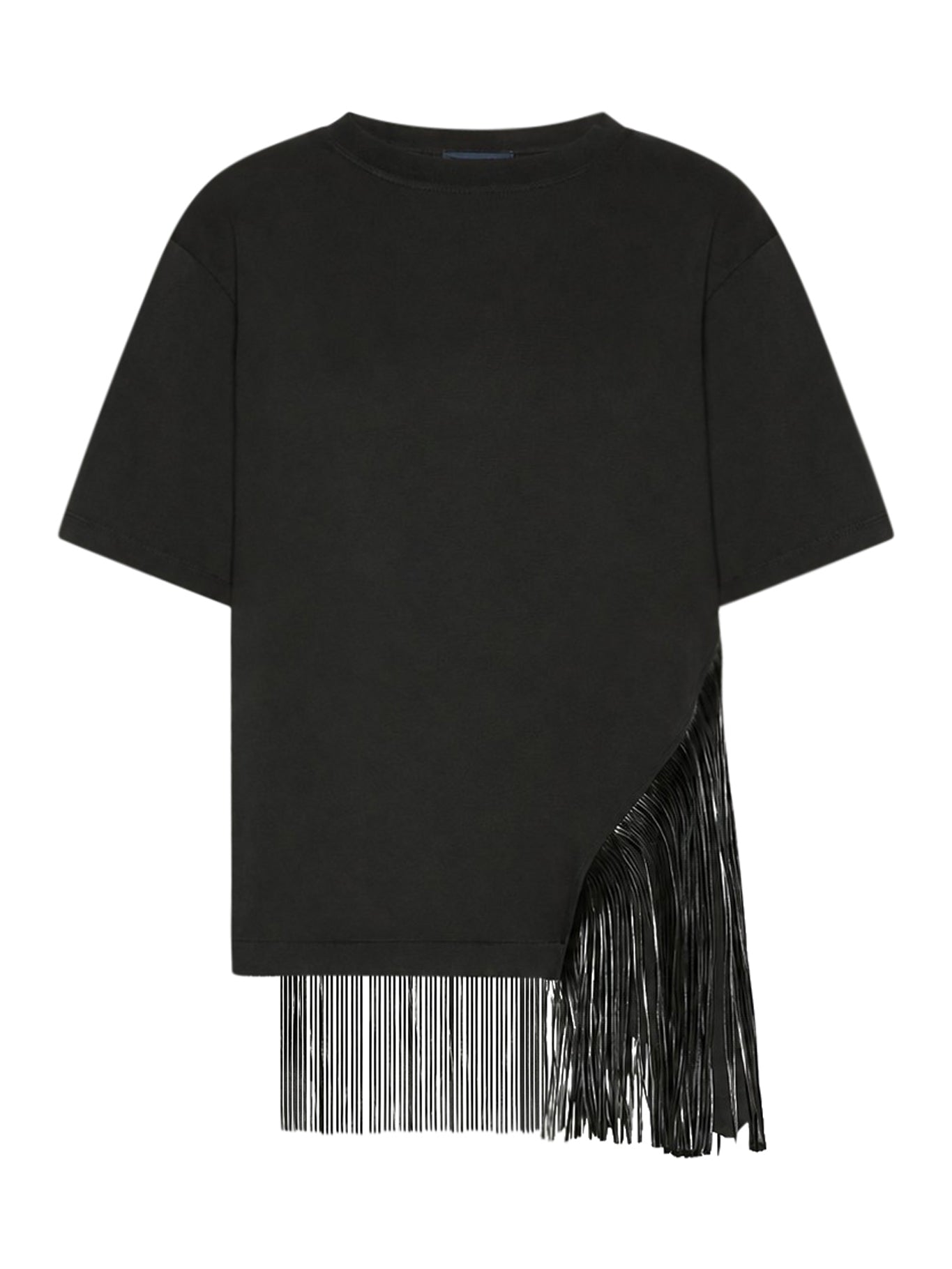 Sportmax COTTON T-SHIRT WITH FRINGES