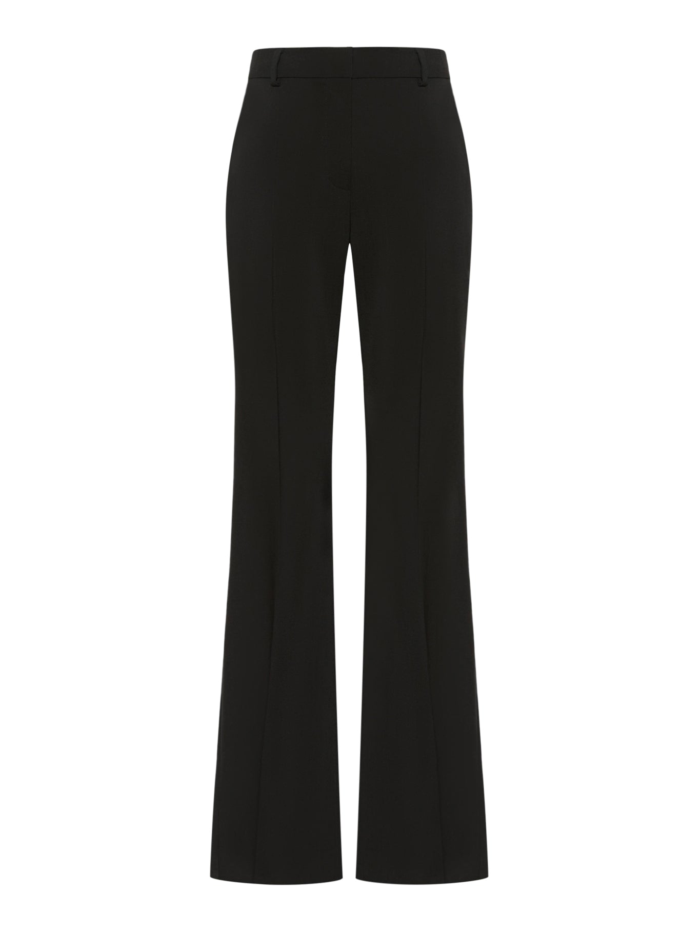 Sportmax FLARED TROUSERS IN PURE NATURAL STRETCH WOOL