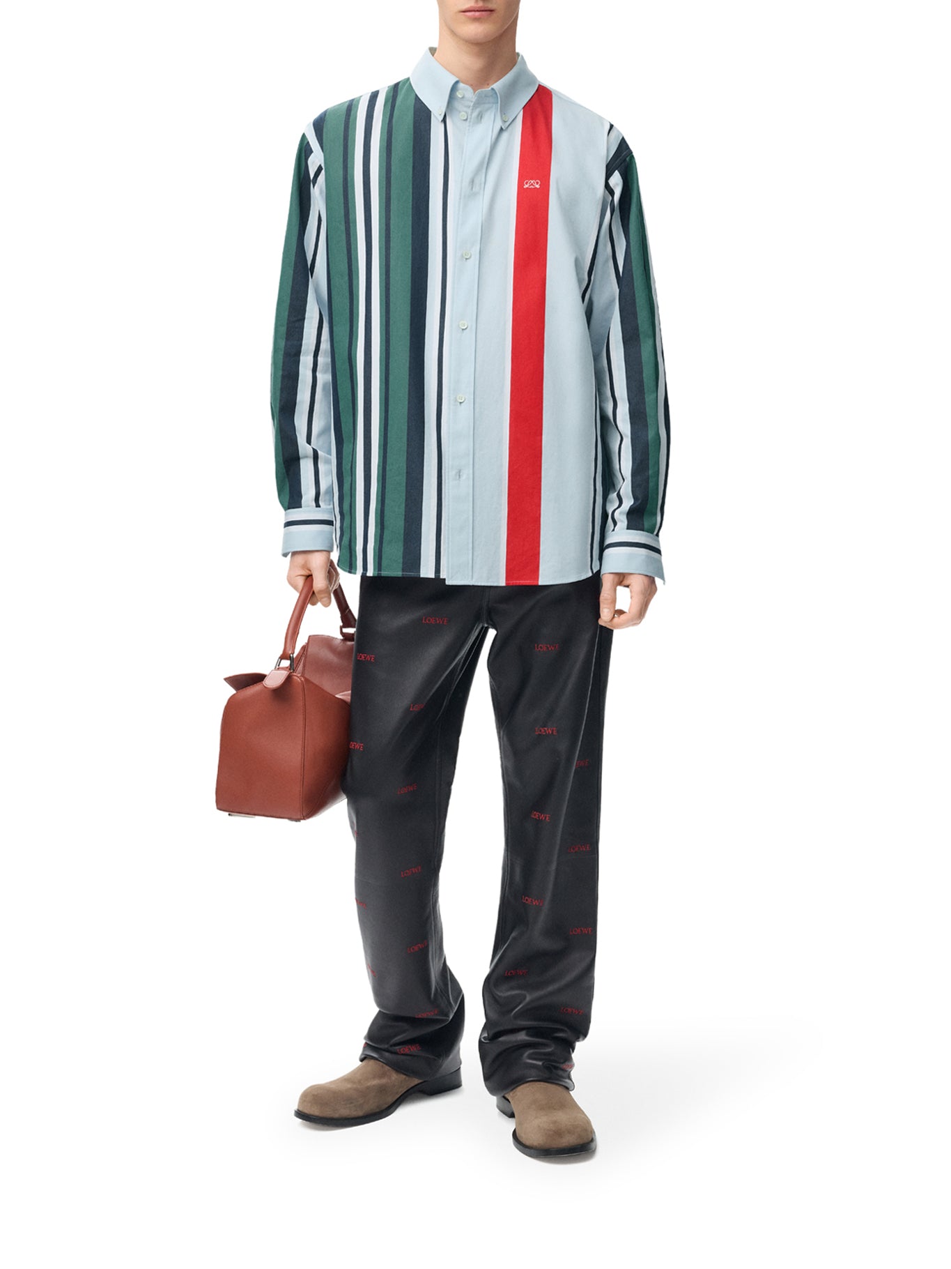 Loewe MID-WEIGHT STRIPED COTTON TWILL SHIRT, view 2