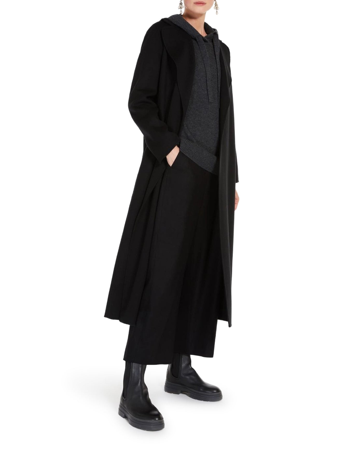 'S Max Mara POLDO ROBE COAT IN WOOL DRAP, view 2