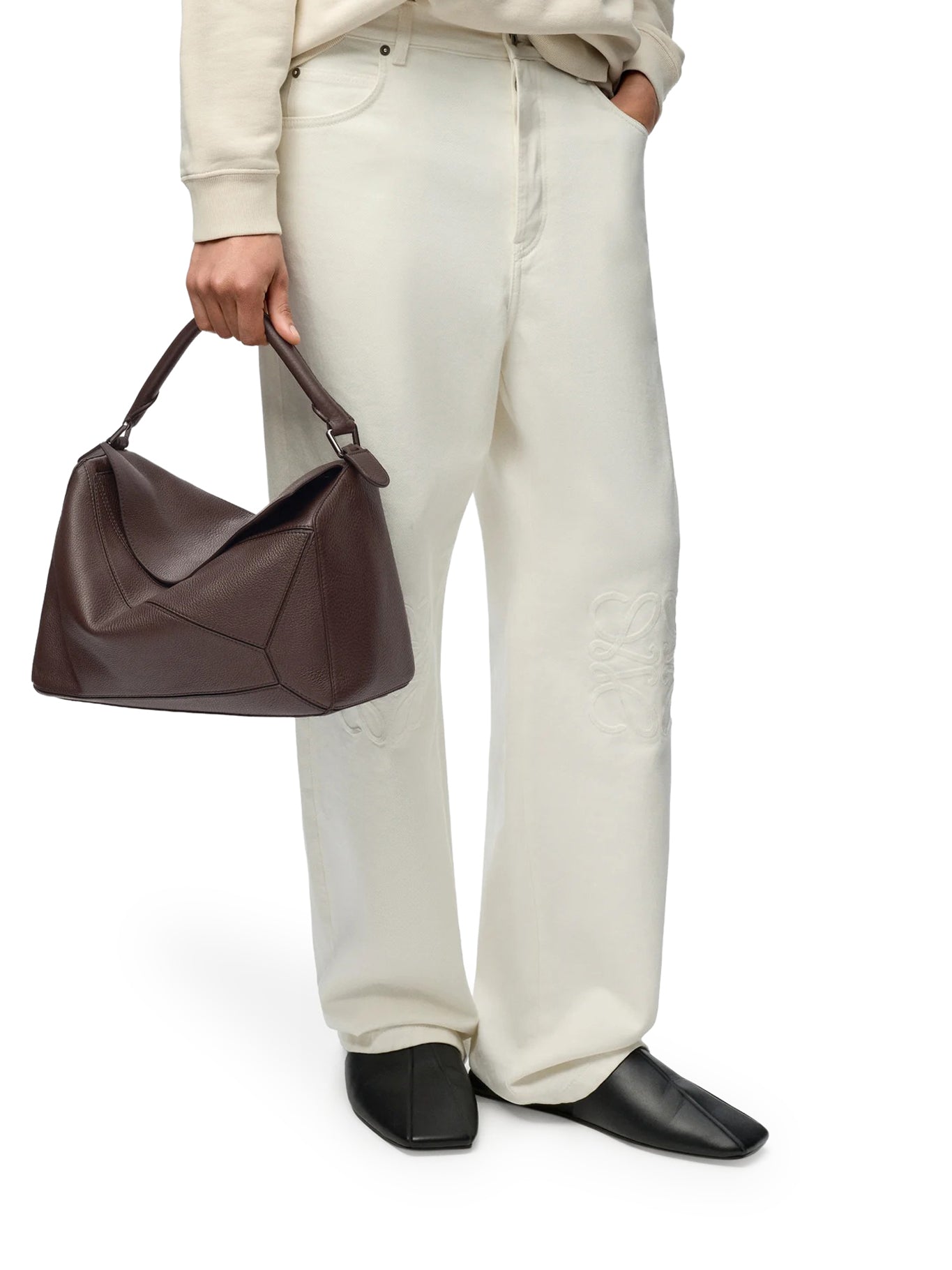 Loewe LARGE PUZZLE BAG IN SOFT CALFSKIN, view 2