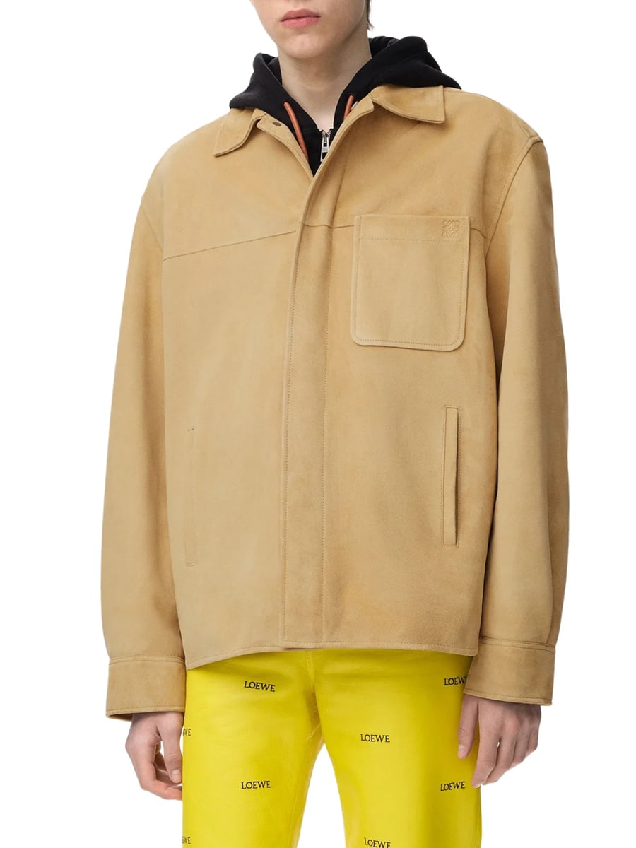 Loewe SUEDE LAMBSKIN OVERSHIRT, view 3