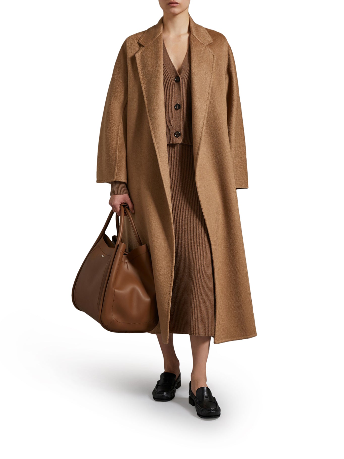 Max Mara LUDMILLA WOOL COAT WITH WAIST BELT, view 2