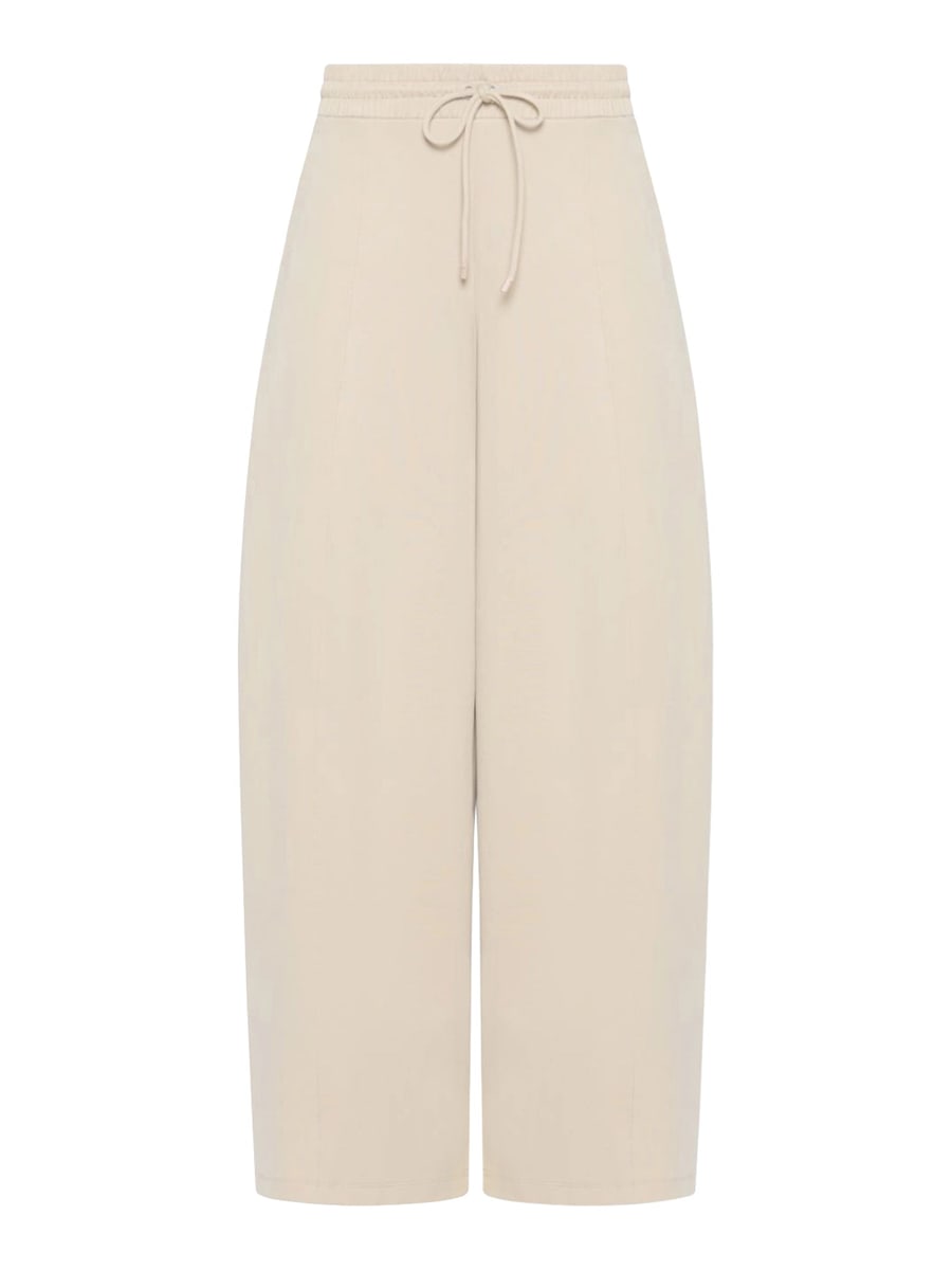 Max Mara BARREL LEG PANTS IN TECHNICAL COTTON JERSEY