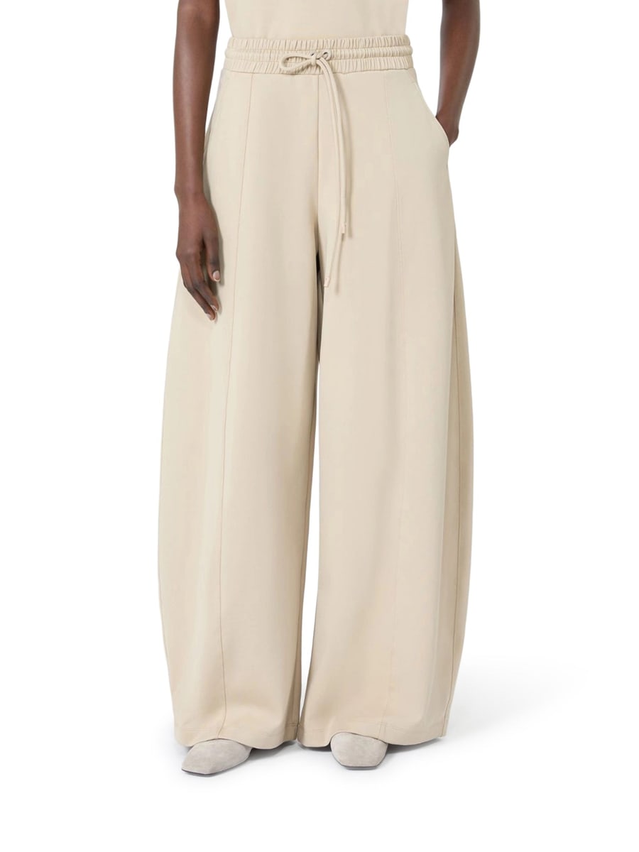 Max Mara BARREL LEG PANTS IN TECHNICAL COTTON JERSEY, view 3