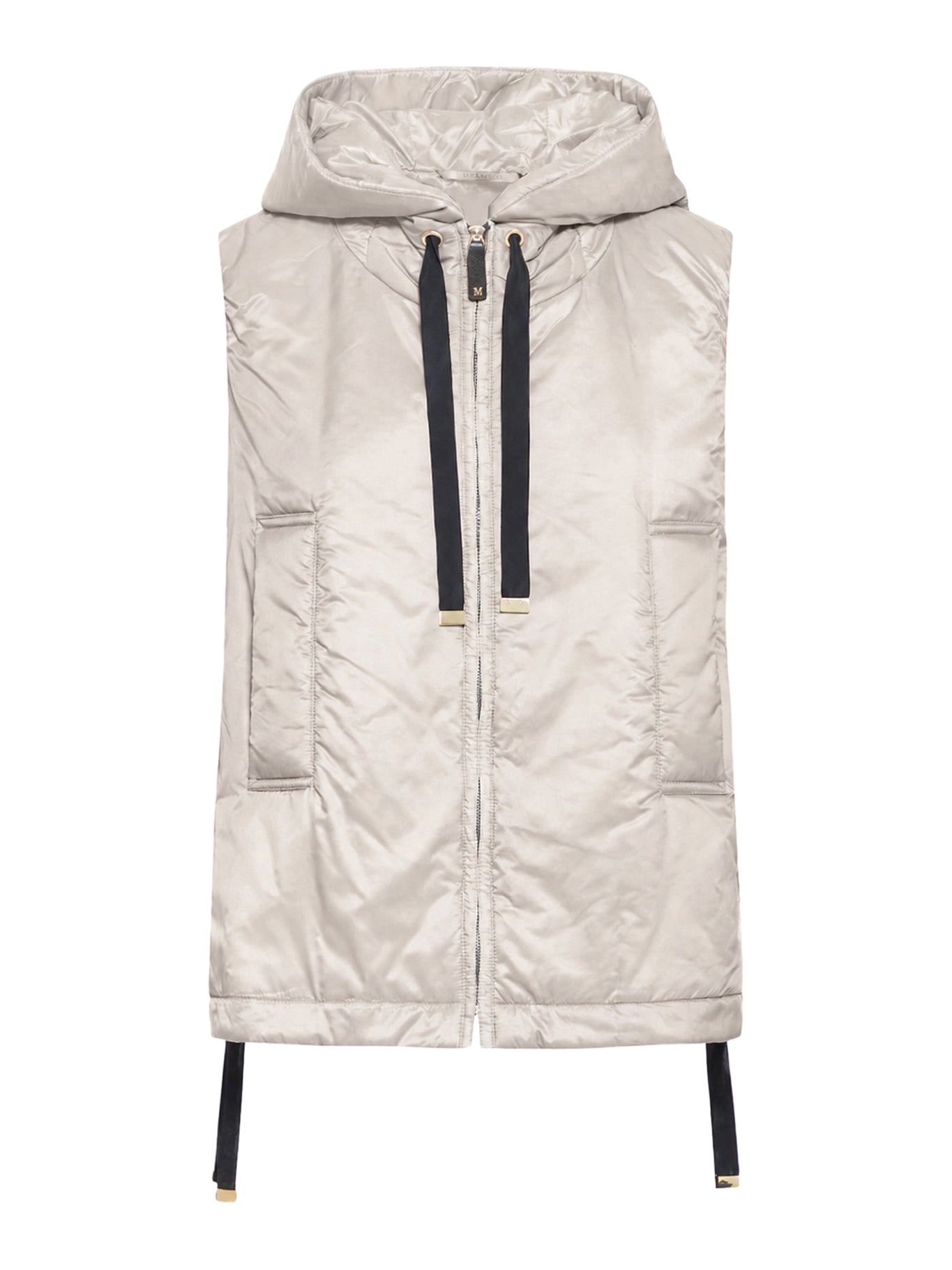 Max Mara The Cube PADDED VEST WITH HOOD IN WATERPROOF CANVAS