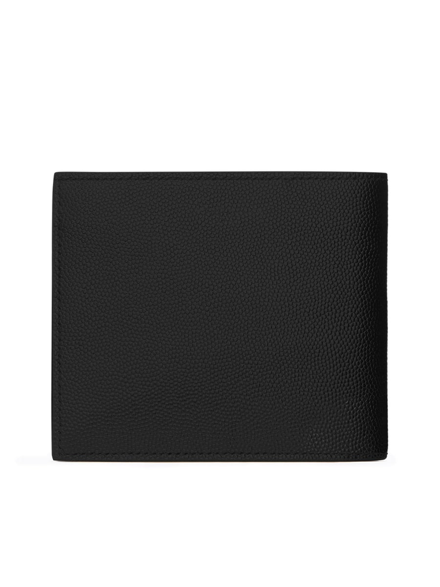 Saint Laurent SAINT LAURENT PARIS EAST / WEST WALLET WITH PURSE BLACK TEXTURED LEATHER, view 2