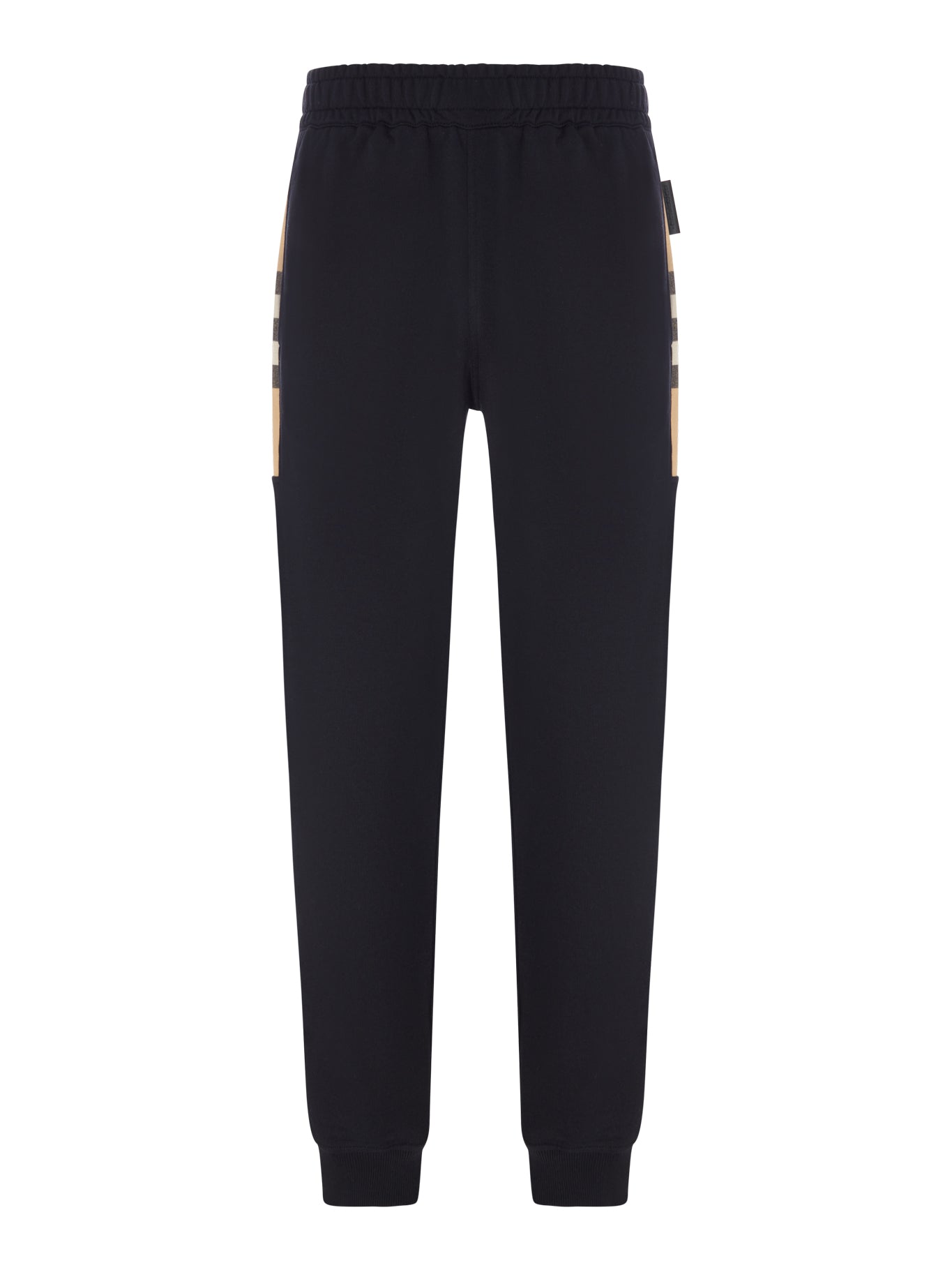 Burberry COTTON JOGGING TROUSERS WITH CHECK INSERTS