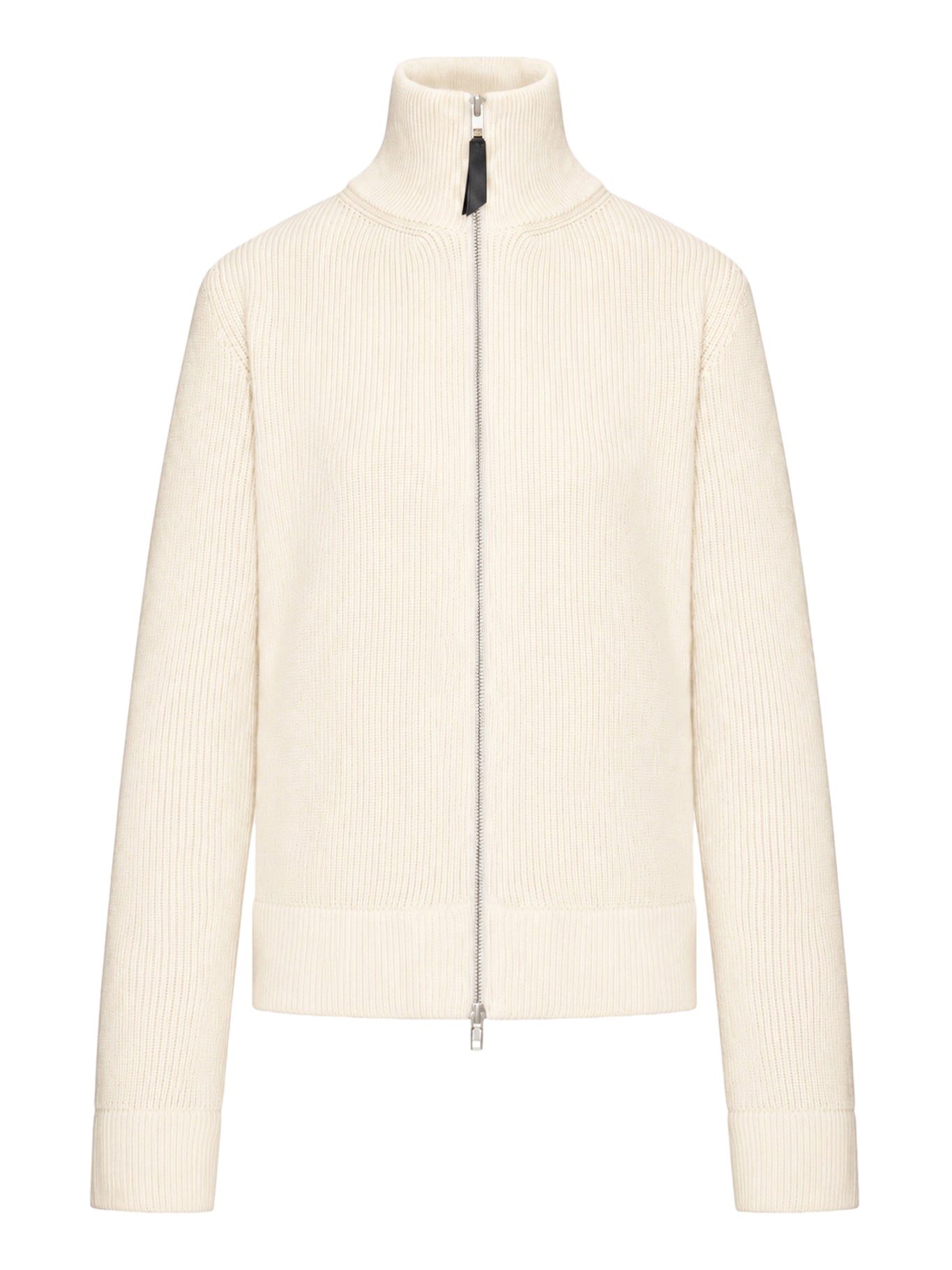 Maison Margiela RIBBED COTTON ZIP-UP CARDIGAN