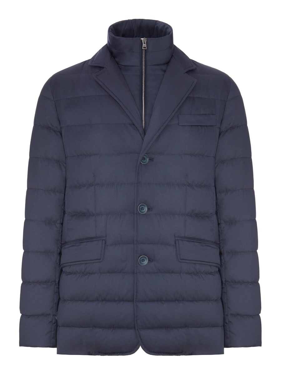 Herno PADDED BLAZER-STYLE DOWN JACKET WITH AN INNER BIB
