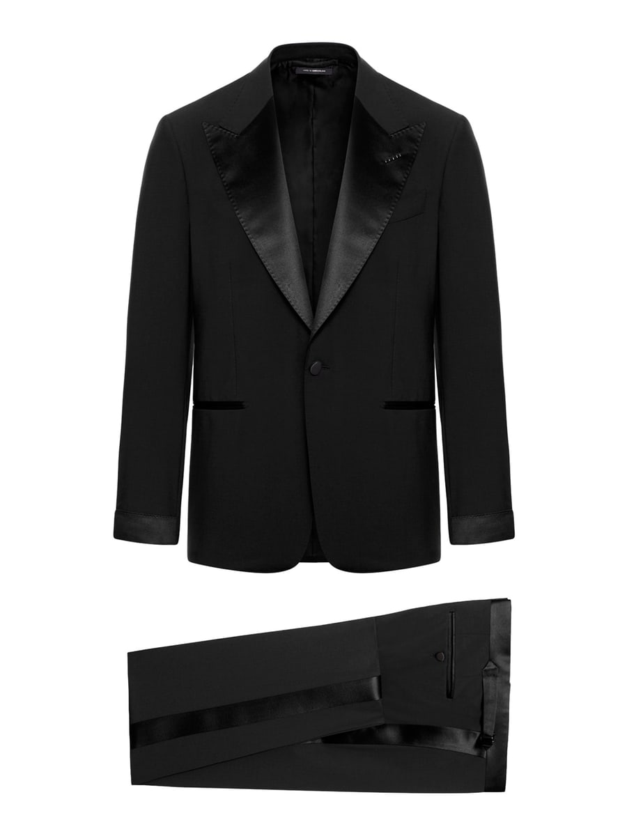 Tom Ford SINGLE-BREASTED TUXEDO WITH SILK INSERTS