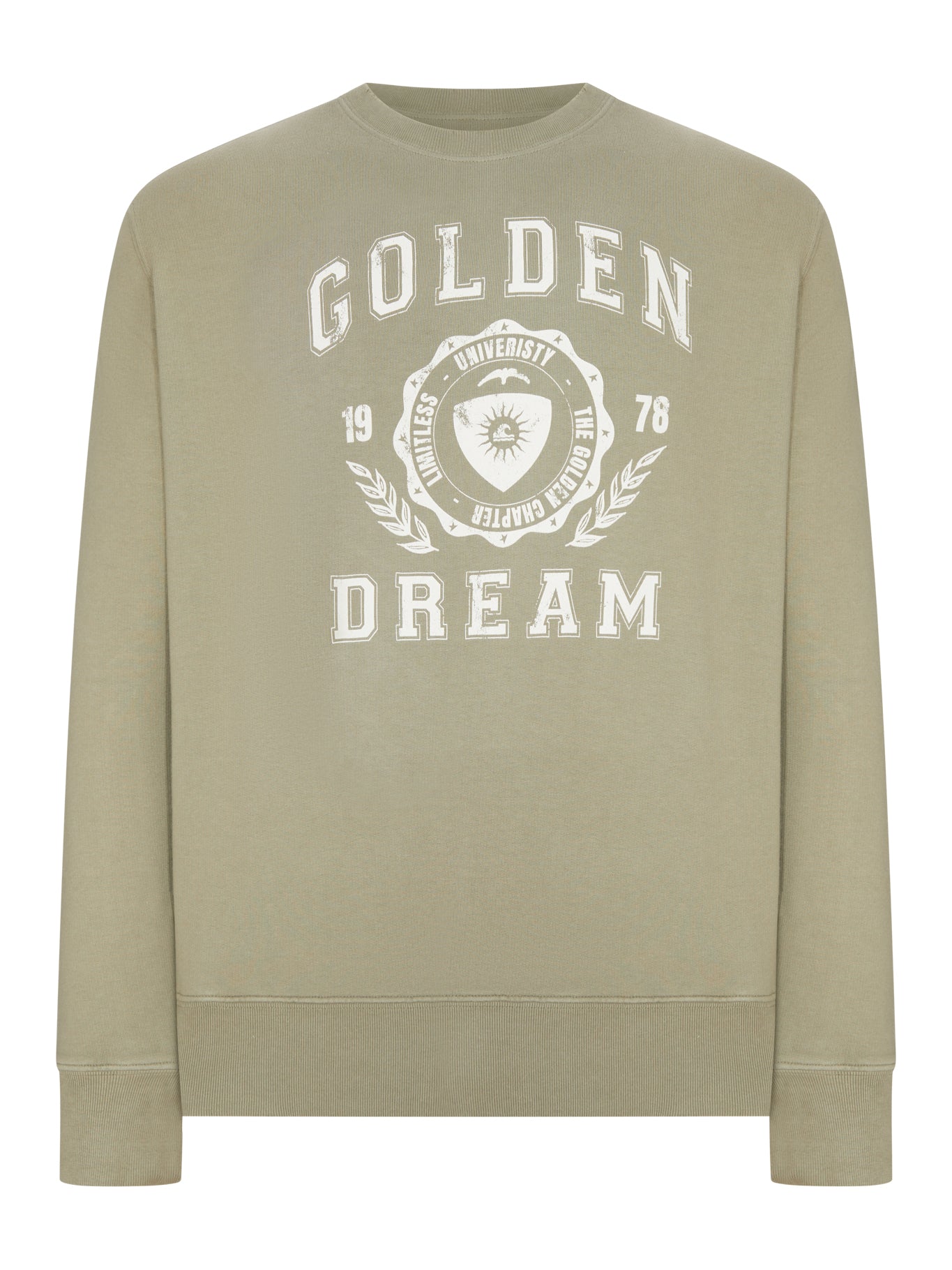 Golden Goose CREWNECK SWEATSHIRT WITH VINTAGE LOGO
