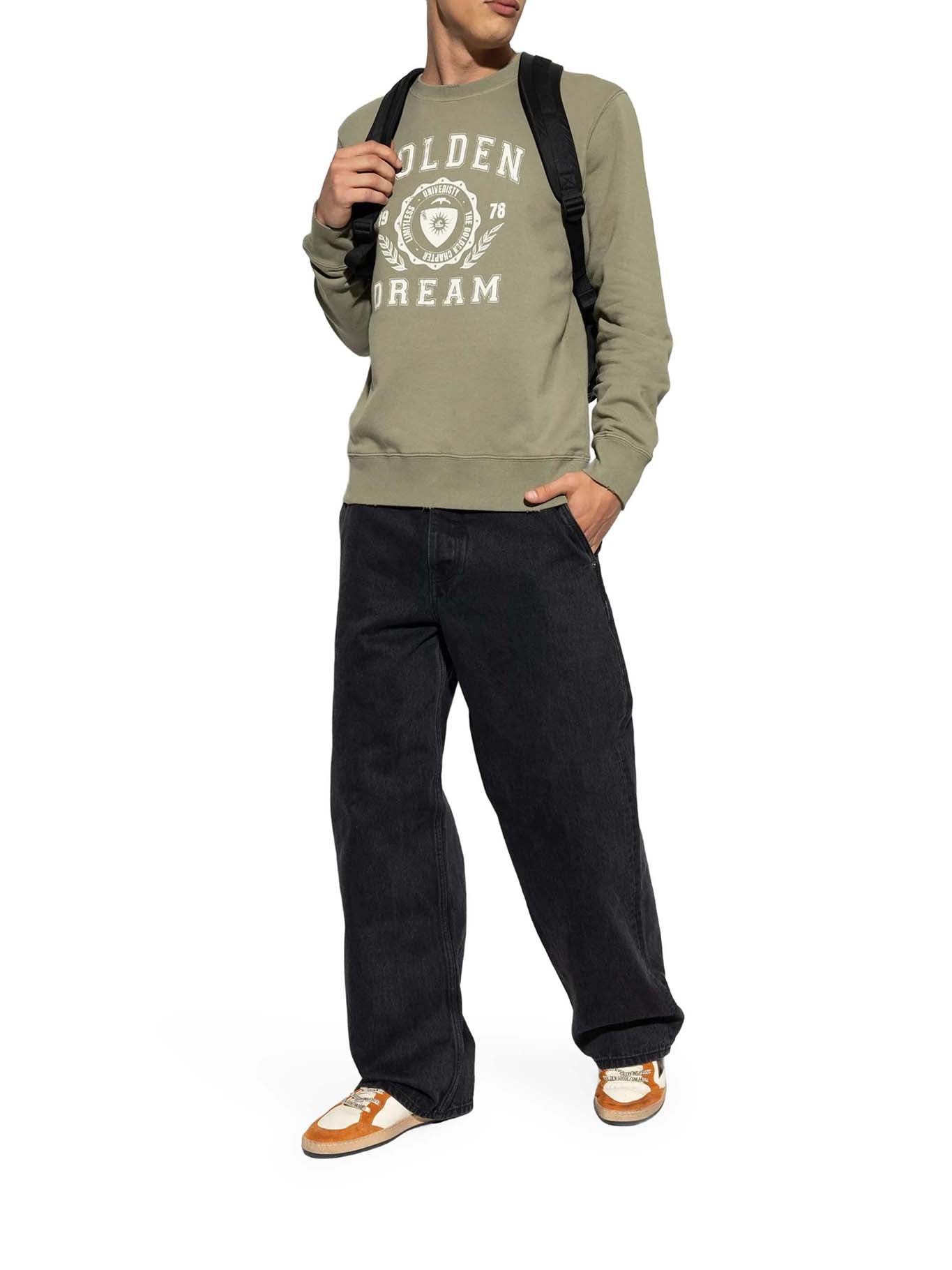 Golden Goose CREWNECK SWEATSHIRT WITH VINTAGE LOGO, view 2