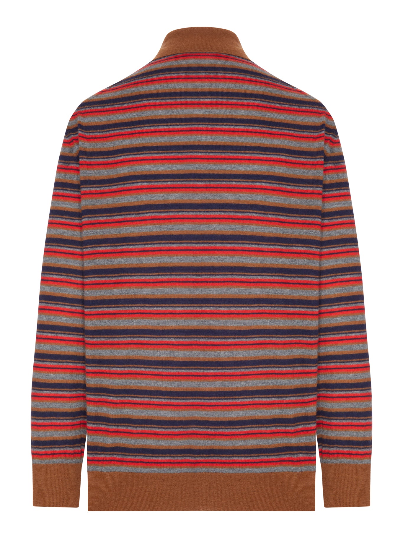 Prada STRIPED CASHMERE POLO SHIRT, view 2
