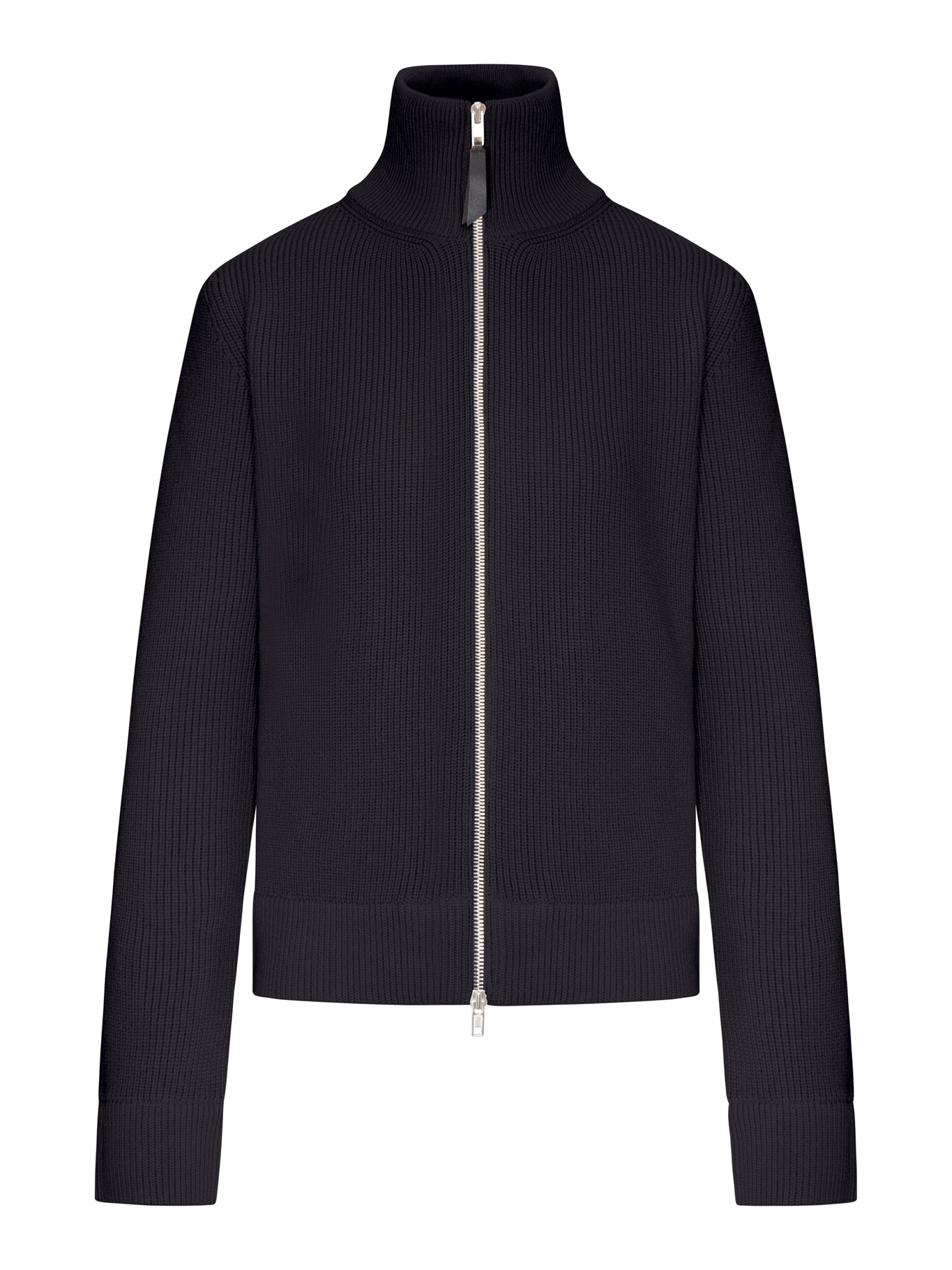 Maison Margiela RIBBED COTTON ZIP-UP CARDIGAN