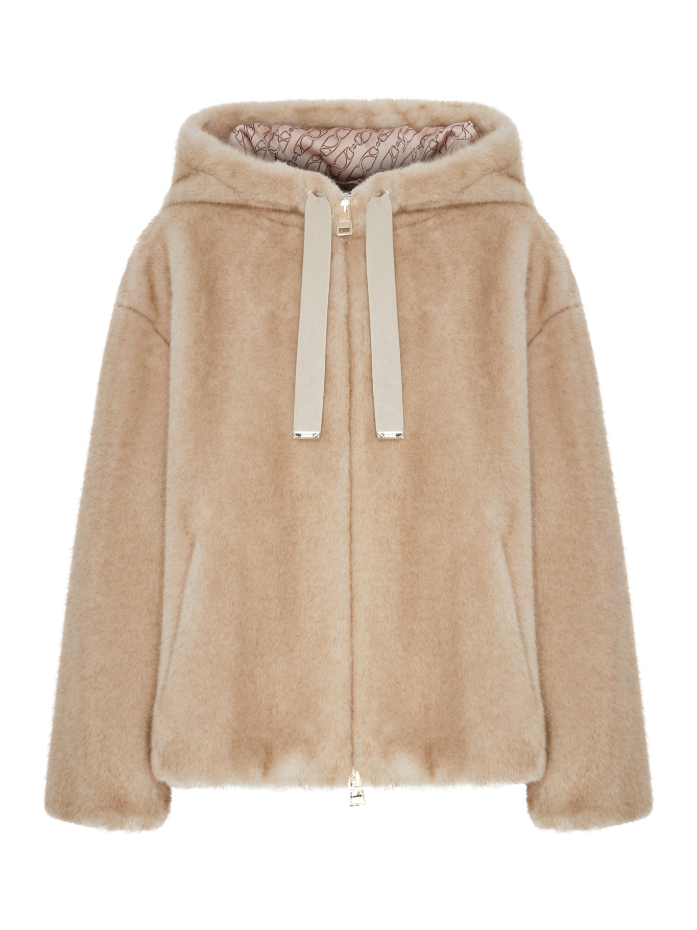 Herno FAUX FUR HOODED JACKET