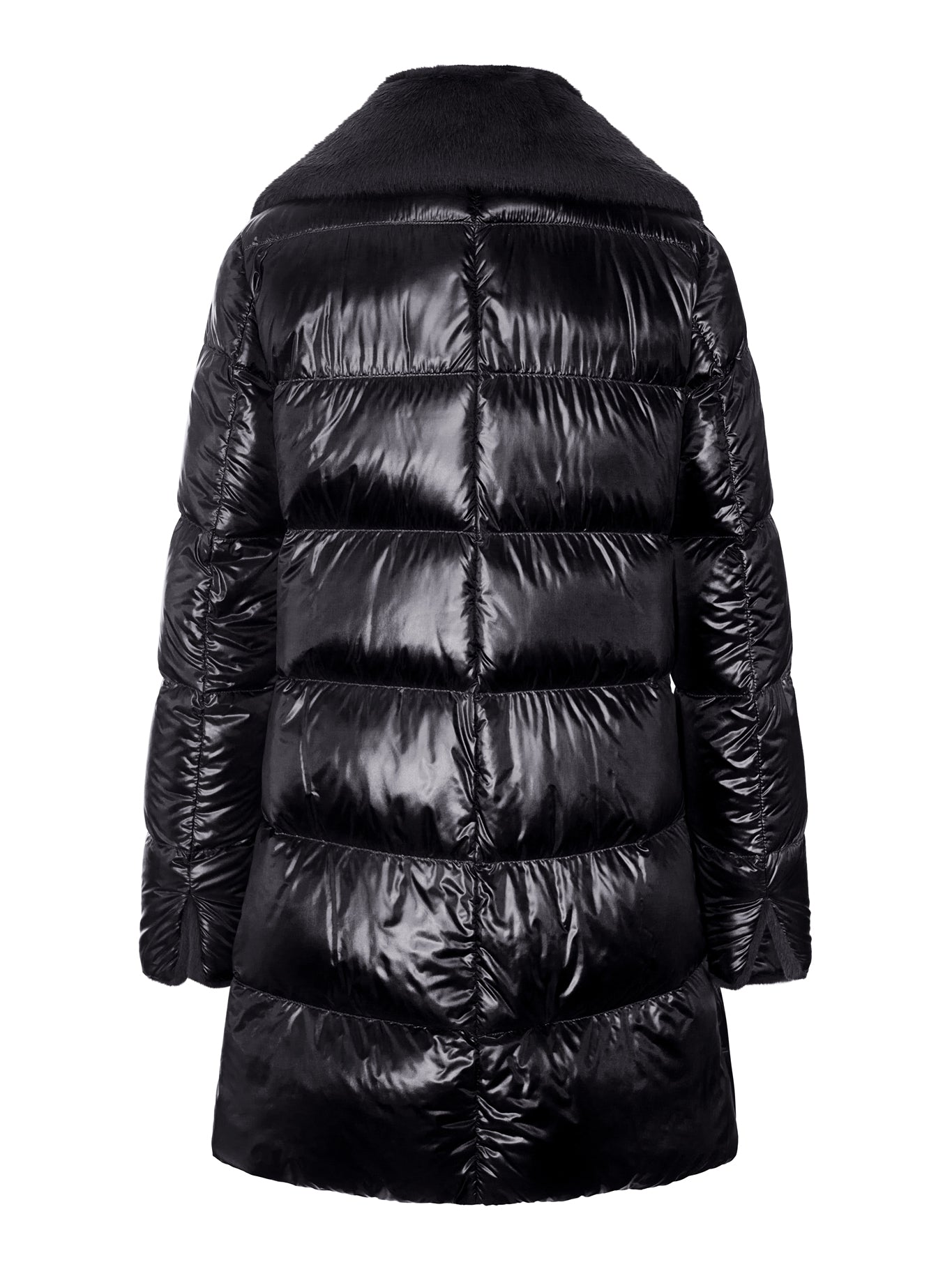 Herno LONG PUFFER COAT WITH FAUX FUR COLLAR, view 2