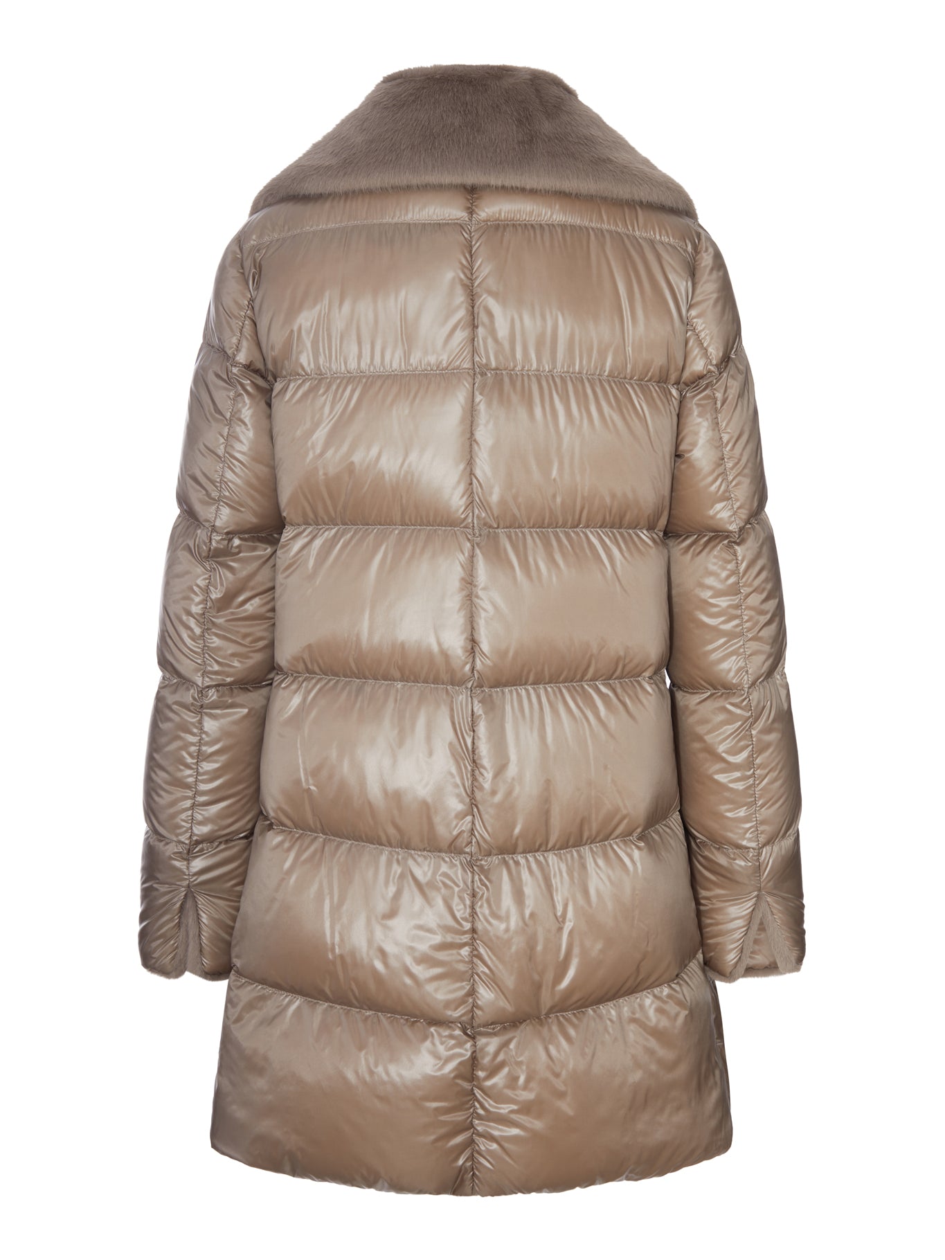 Herno LONG PUFFER COAT WITH FAUX FUR COLLAR, view 2