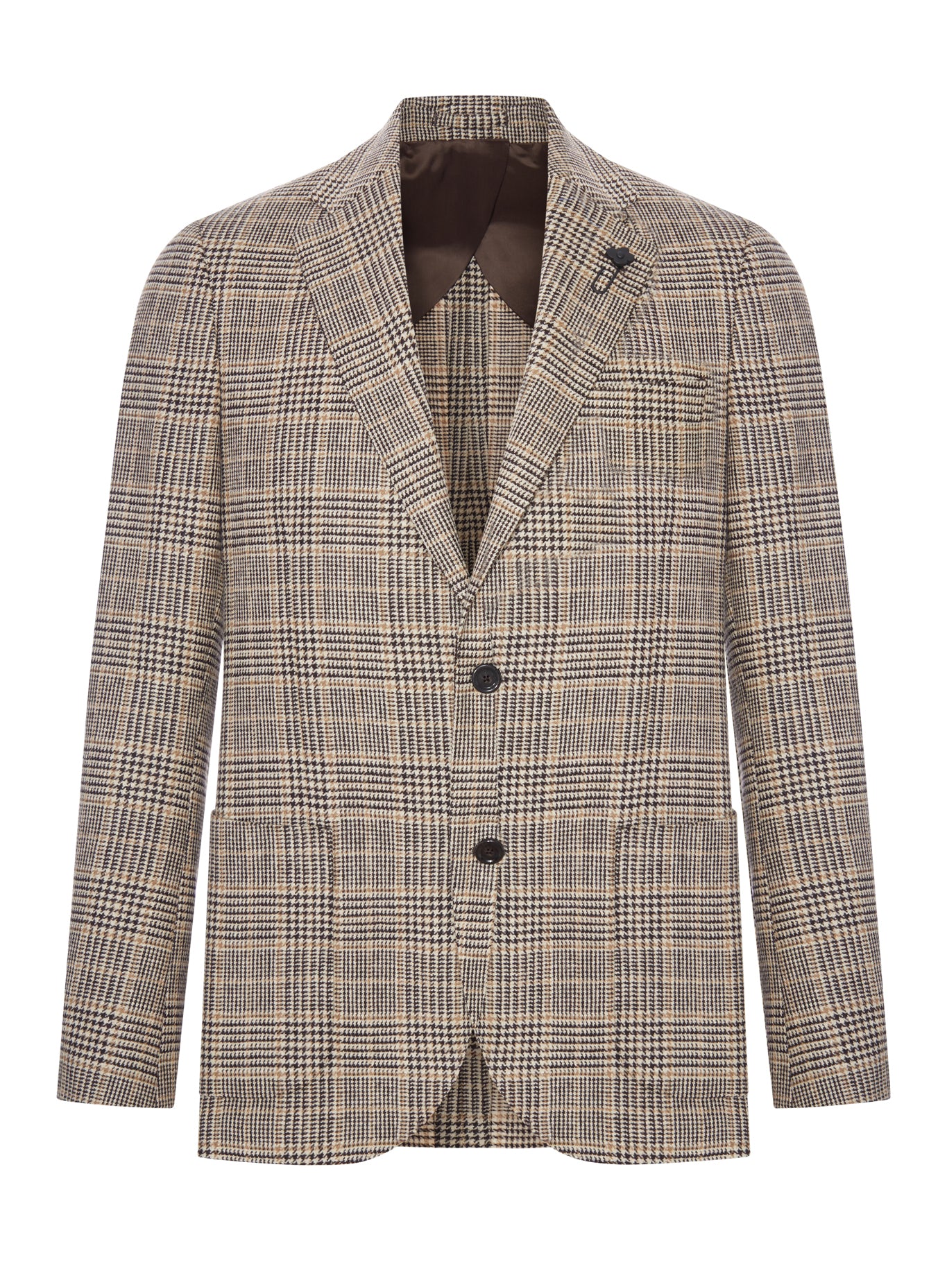 Lardini TAILORED SINGLE-BREASTED WOOL AND CASHMERE BLAZER