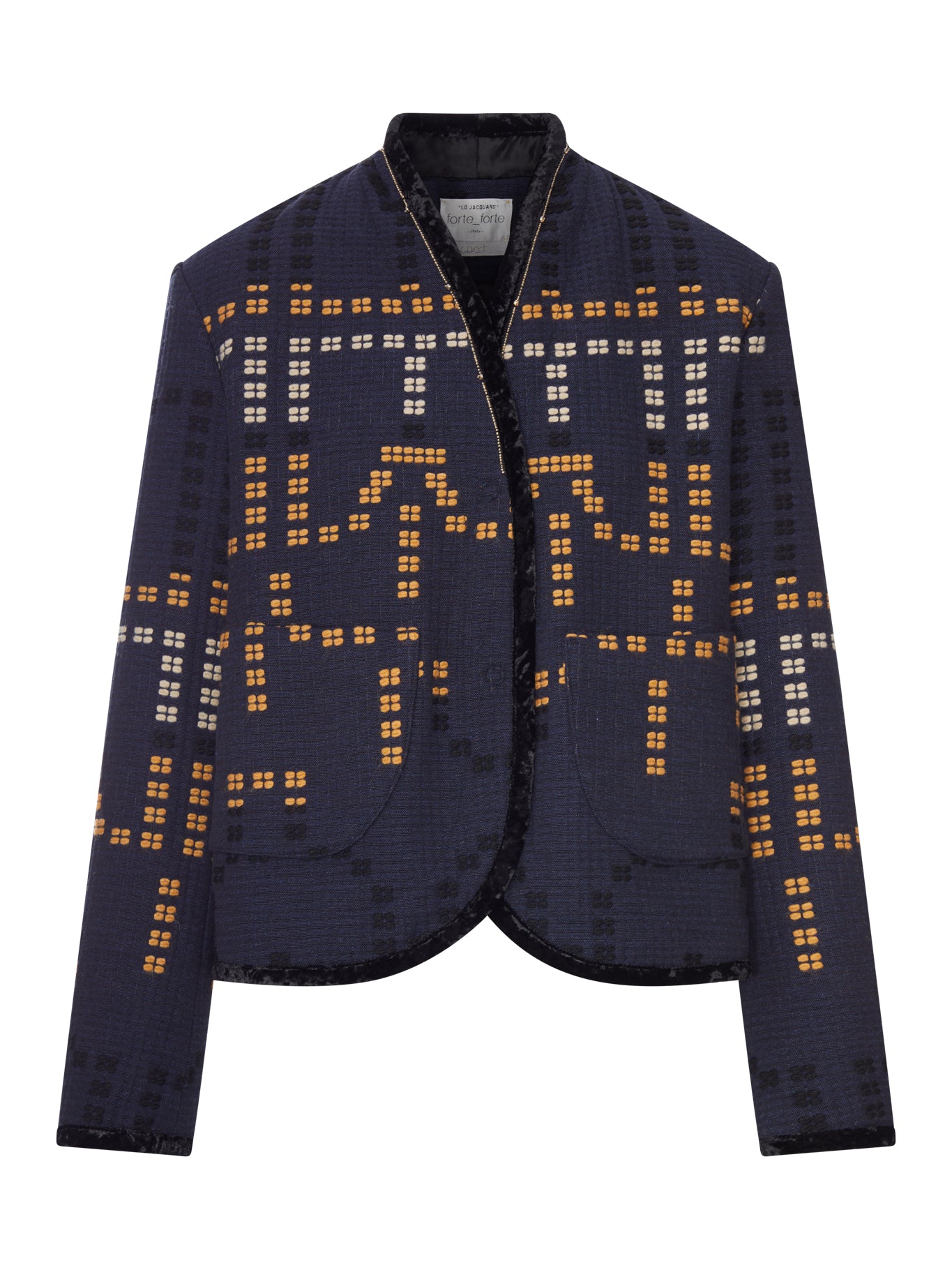 Forte_Forte CROPPED JACQUARD JACKET