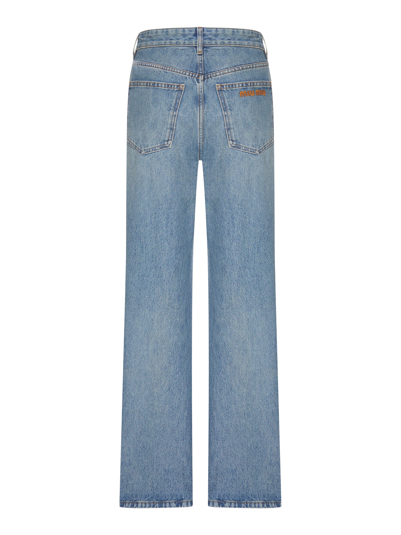 Miu Miu FIVE POCKET STRAIGHT LEG JEANS, view 2