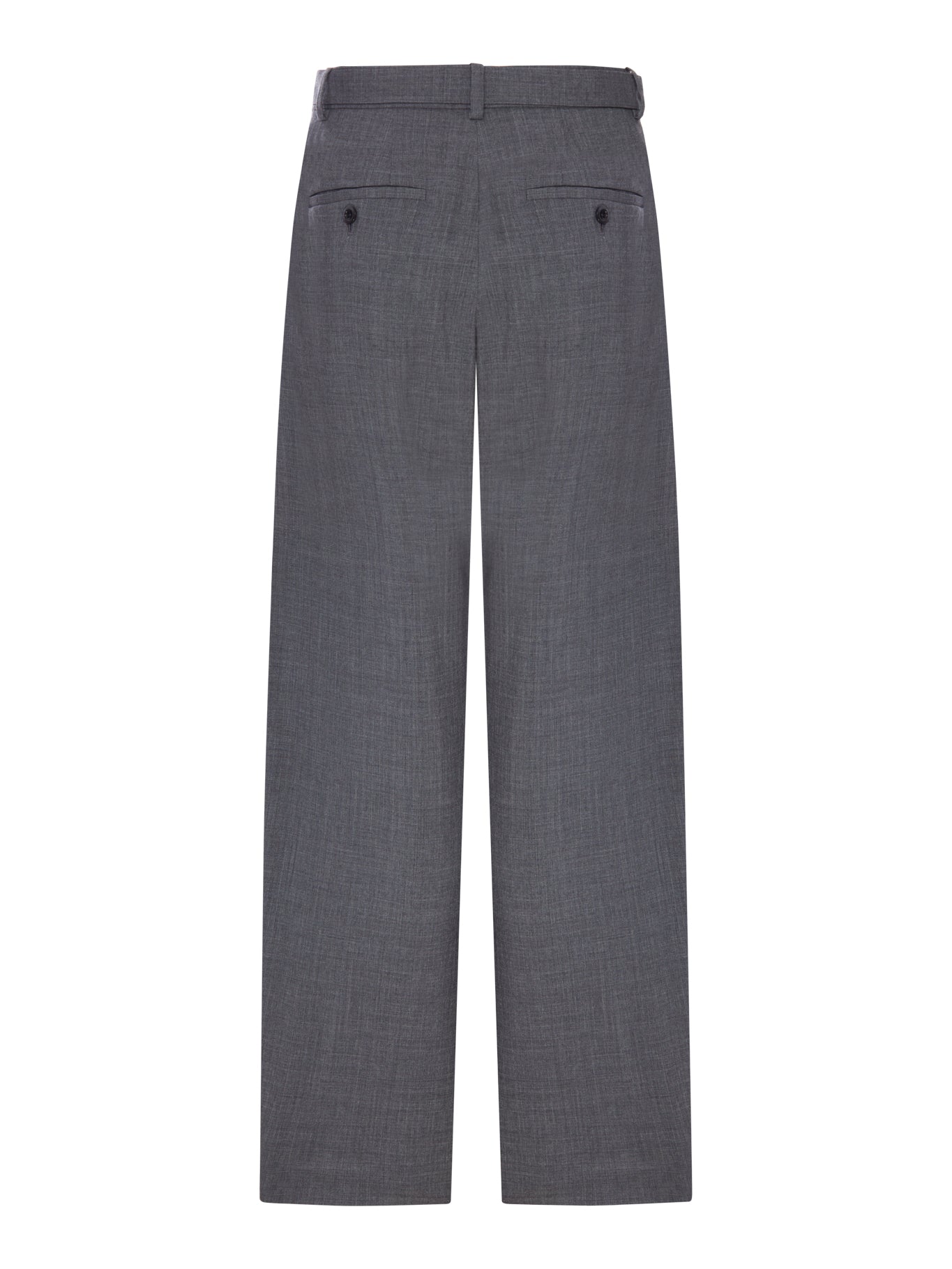 Sacai WIDE-LEG WOOL-BLEND TROUSERS WITH A BELT, view 2