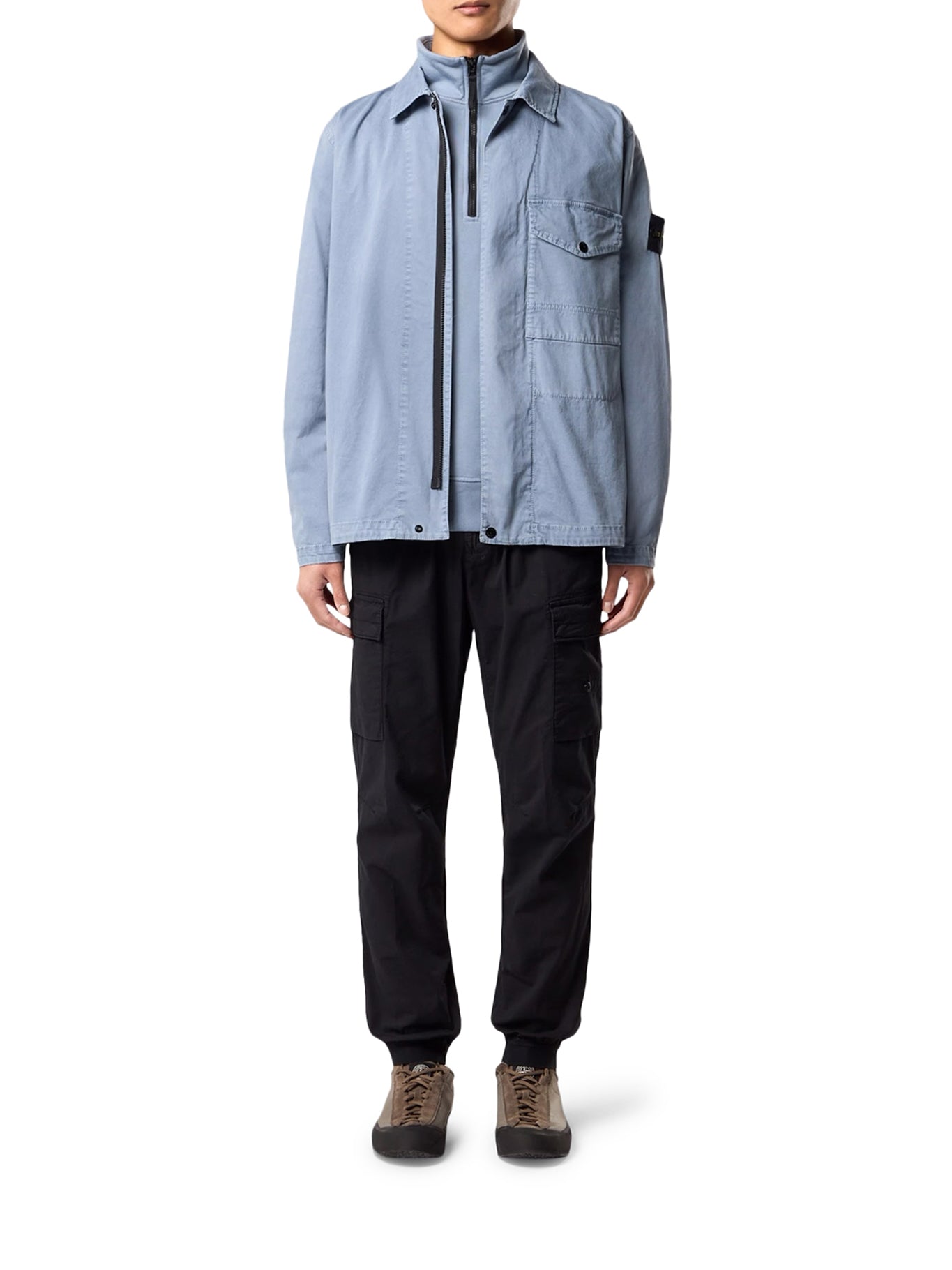 Stone Island REGULAR FIT TAPERED CARGO PANTS WITH DRAWSTRING WAIST, view 2